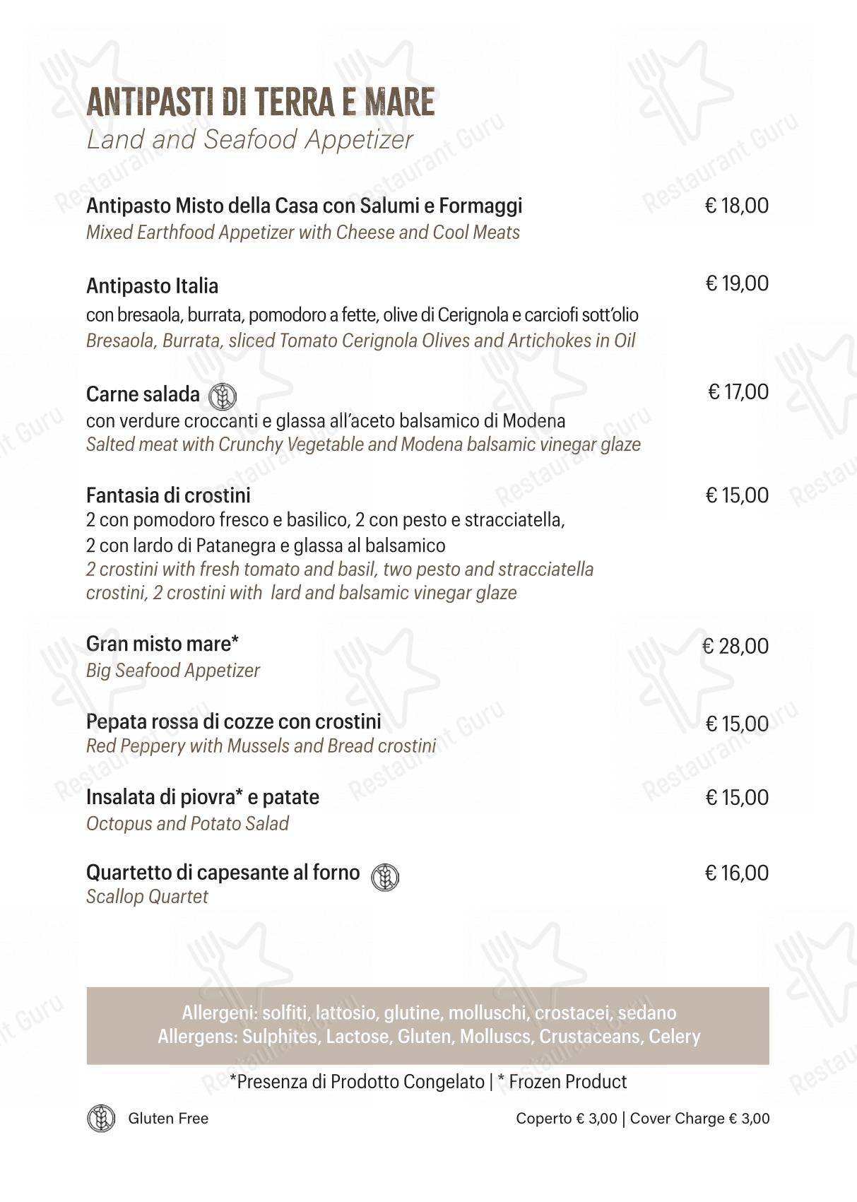 Menu di Ristorante Pizzeria Pontecorvo - Menu