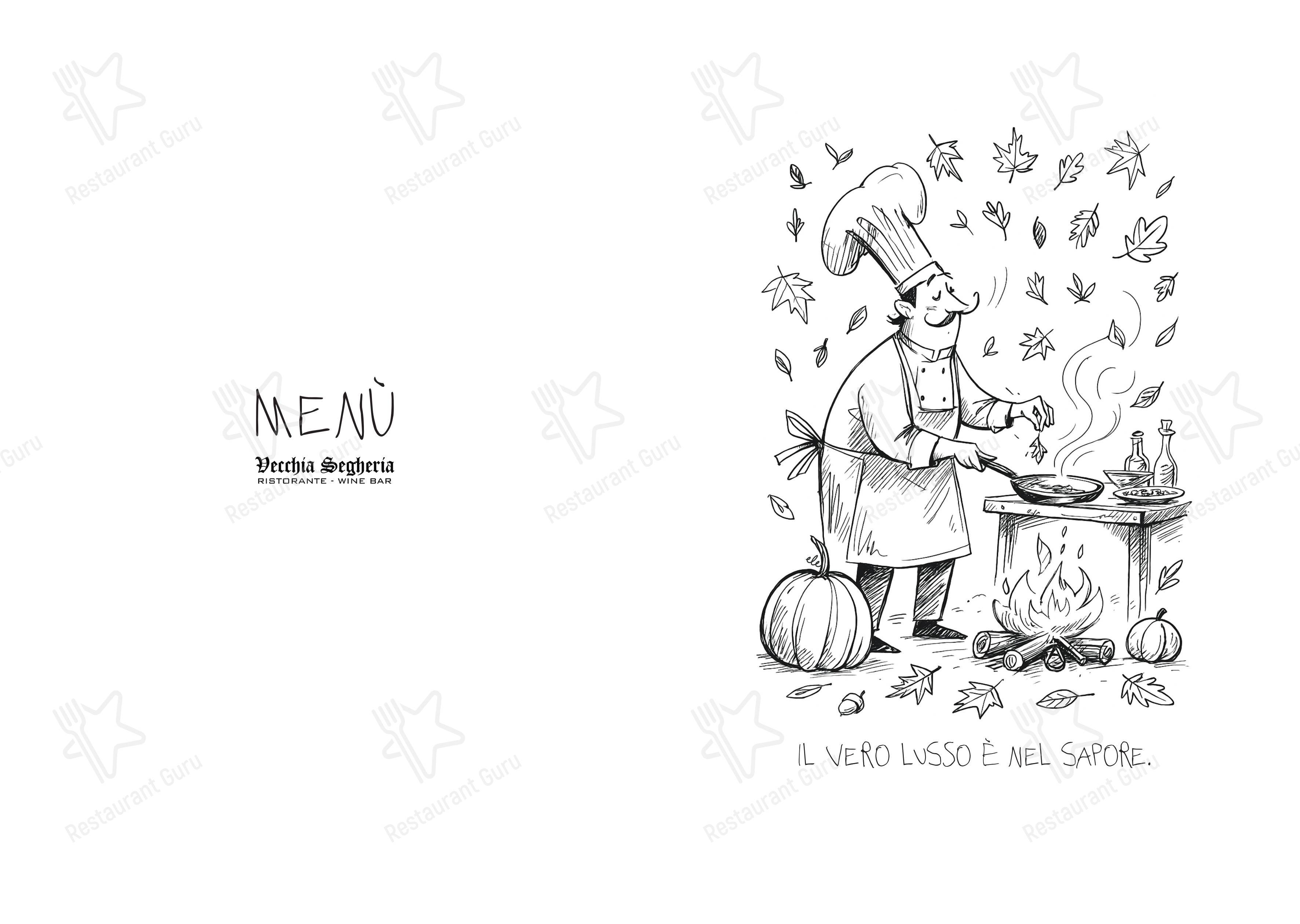 Ristorante Vecchia Segheria in Baselga di Piné - Menu