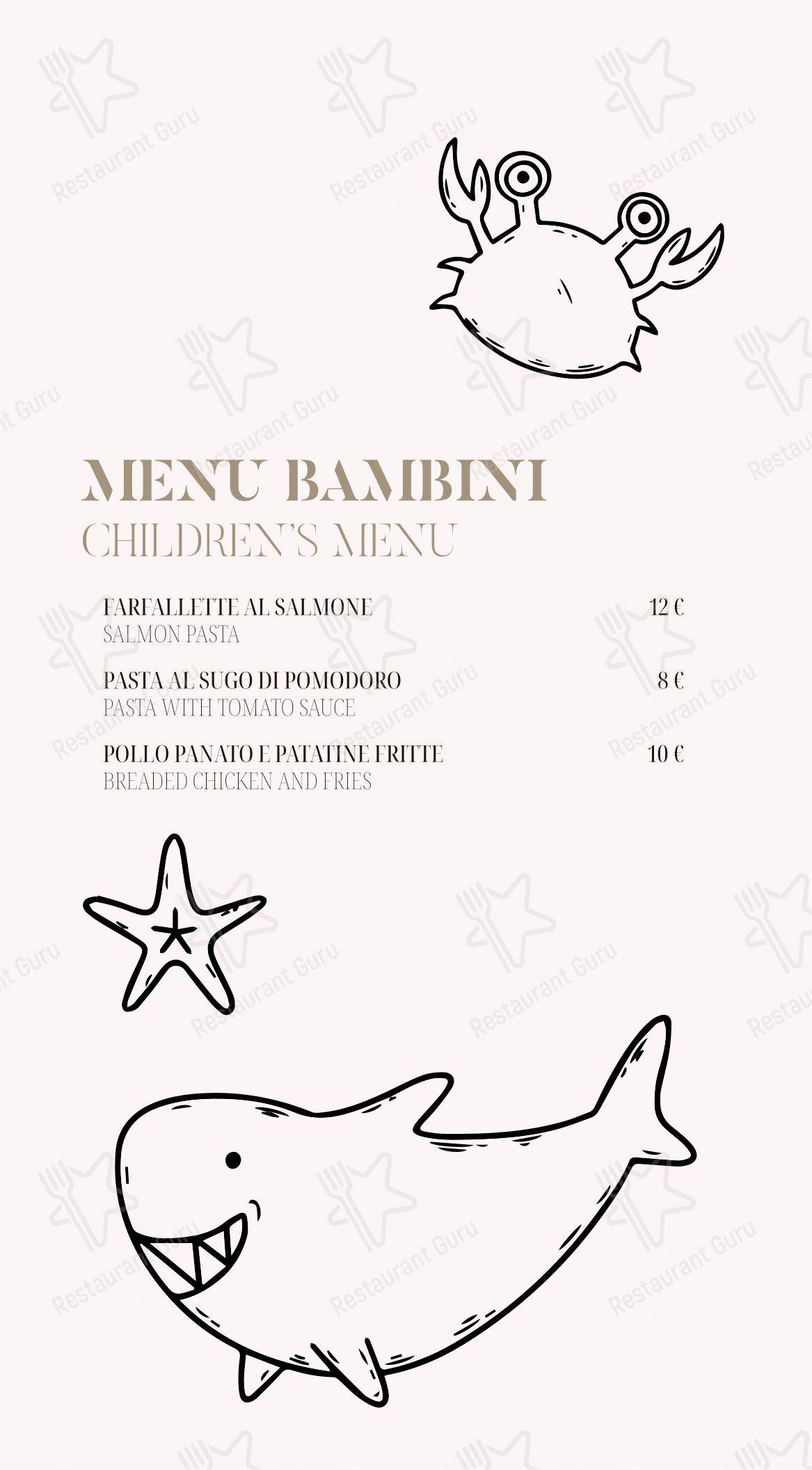 Menu per Salvinius ristorante