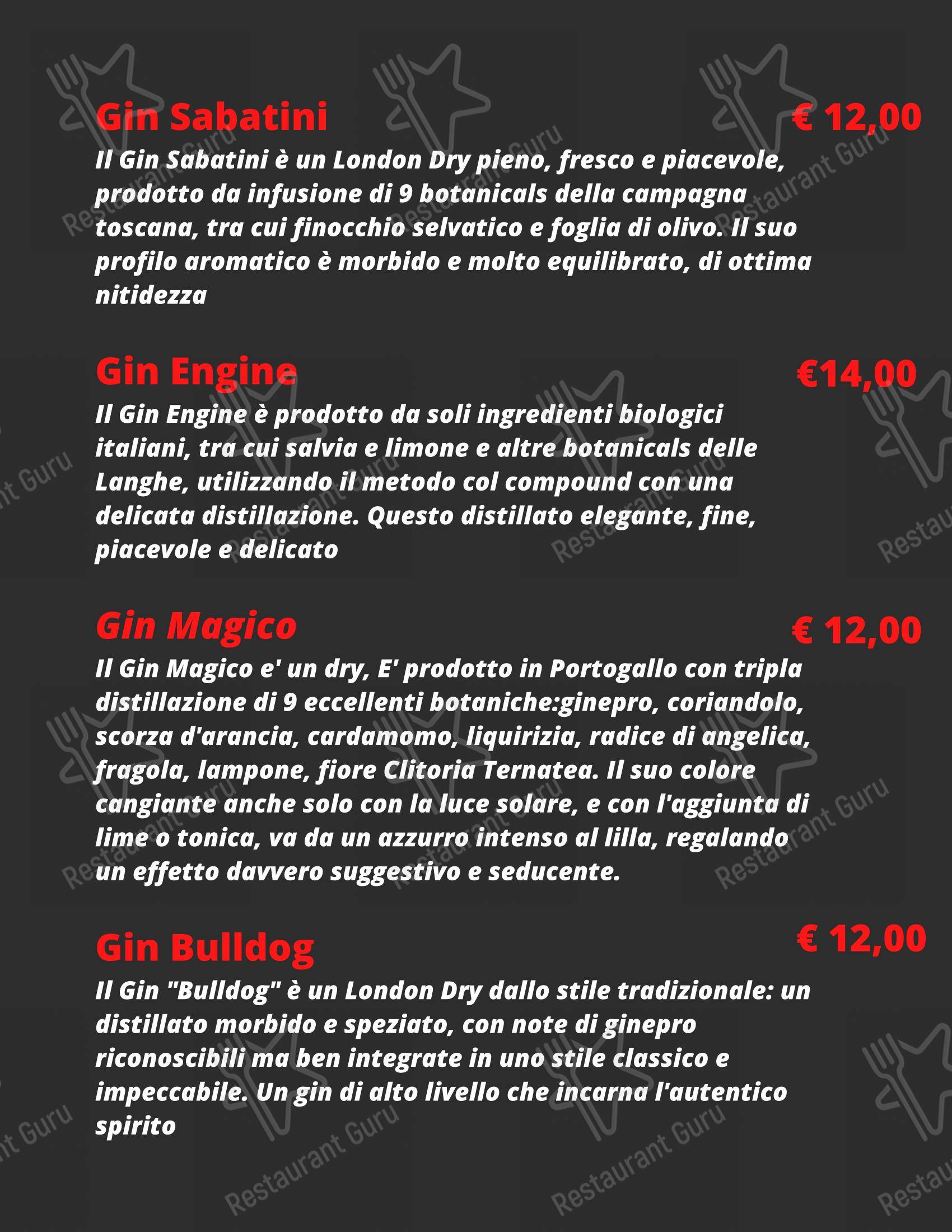 Menu di Shake Cocktail & Wine Bar - Коктейльная карта
