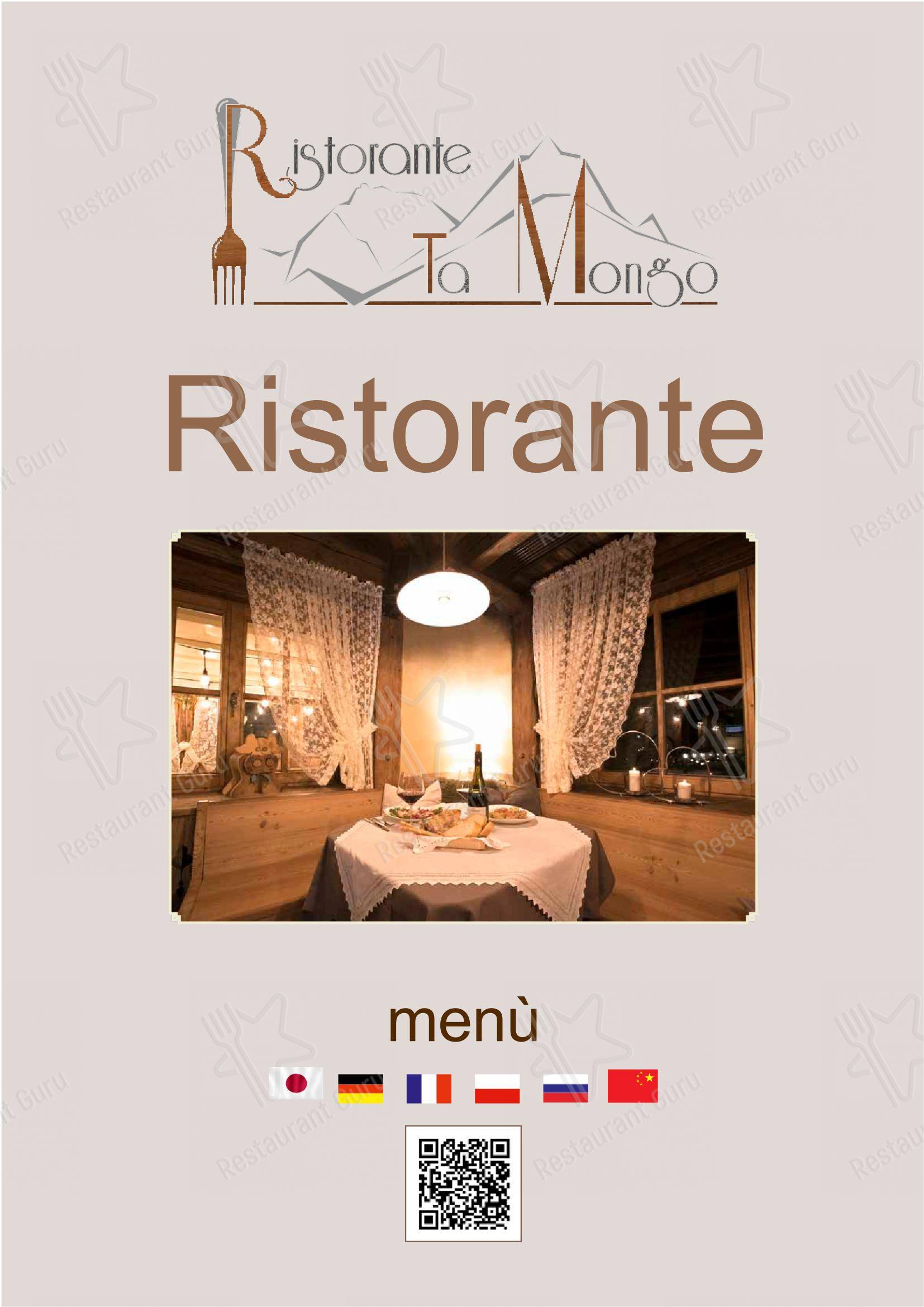 Ta Mongo in Pozza di Fassa - Menu
