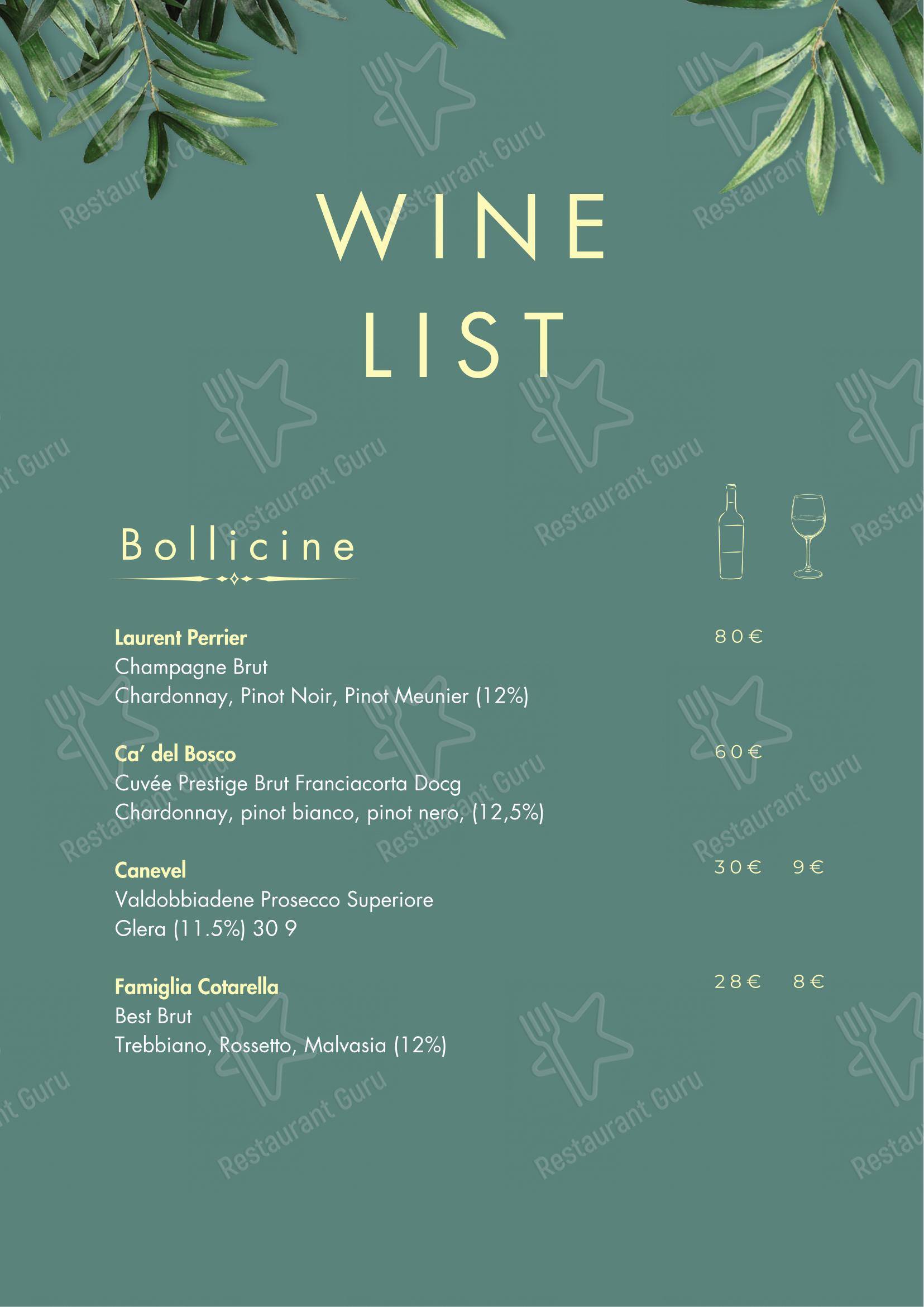 Menu per The Times Bar & Restaurant in Roma