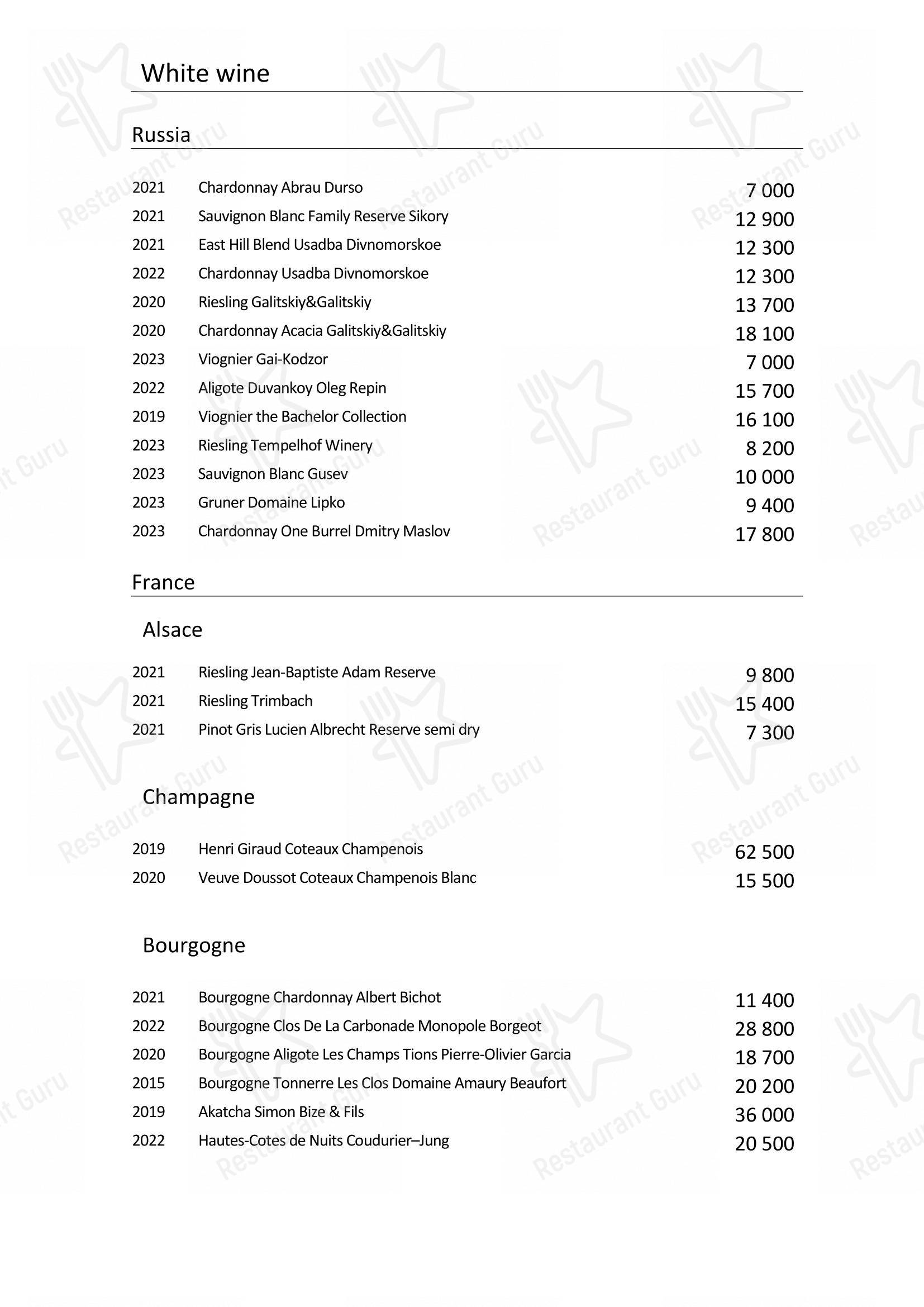 Turandot dans Moscou - Takeaway Menu