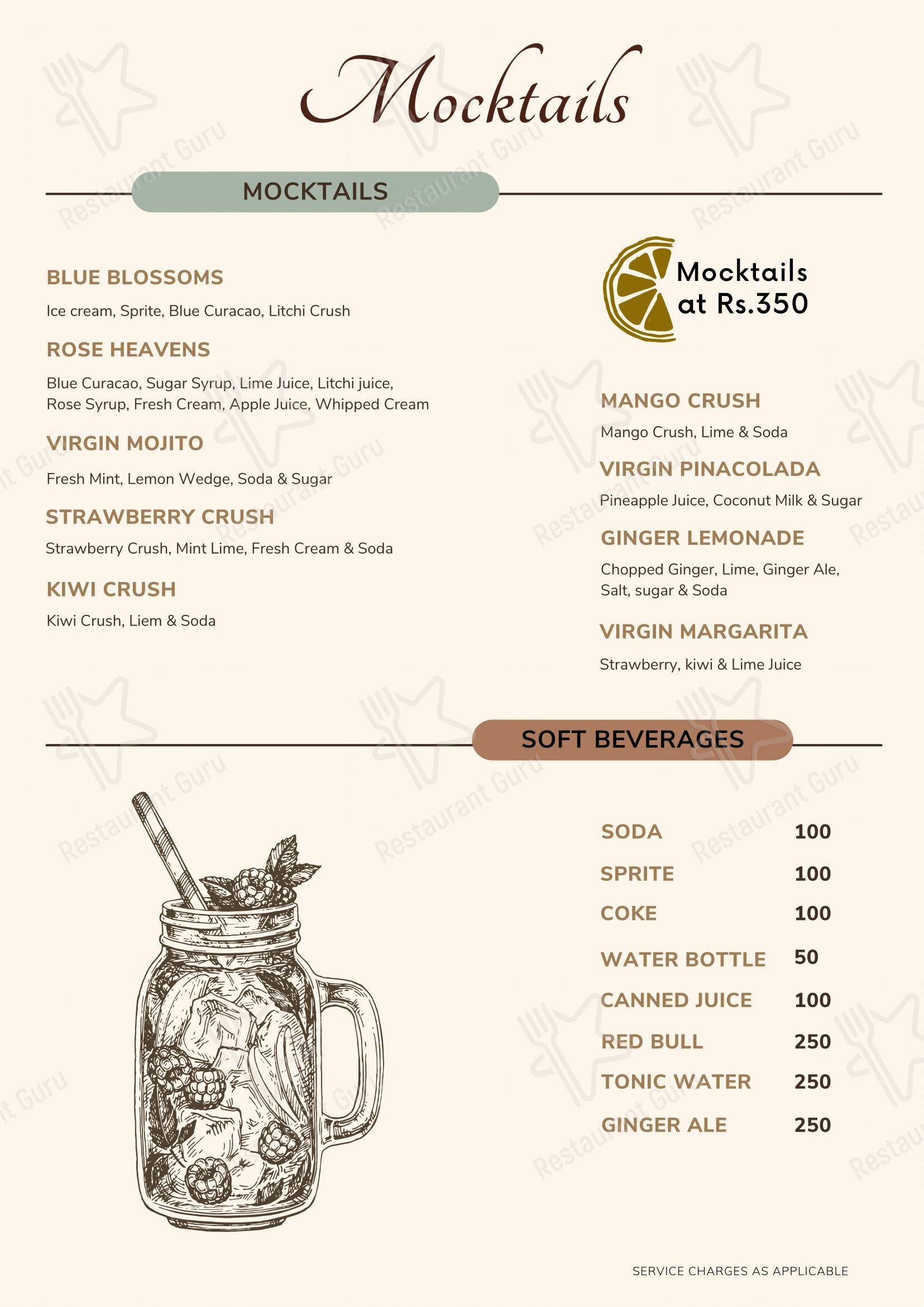 Menu bar for the Way To Fly Restopub Pubs near me in Pondicherry Dance Floor DJ Nights Best Nightlife in Pondicherry Nightclub pub & bar