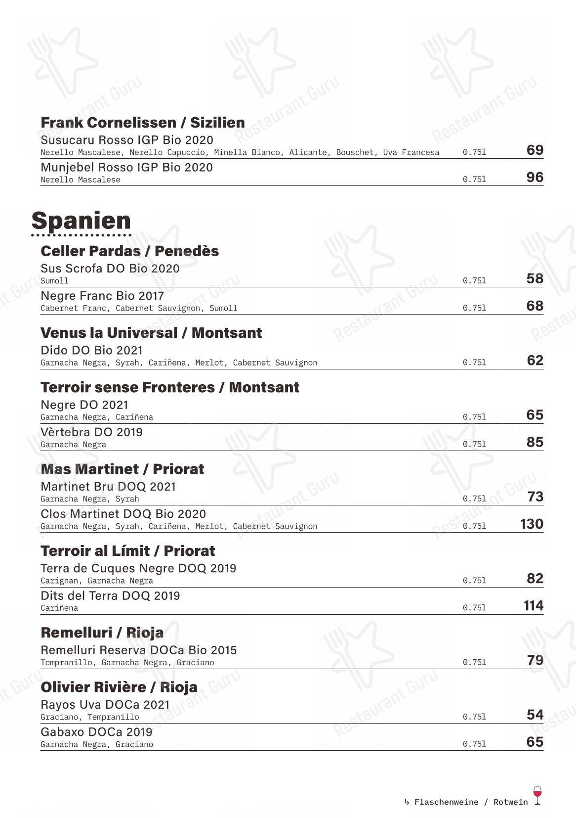 Menu bar per basso in Basilea