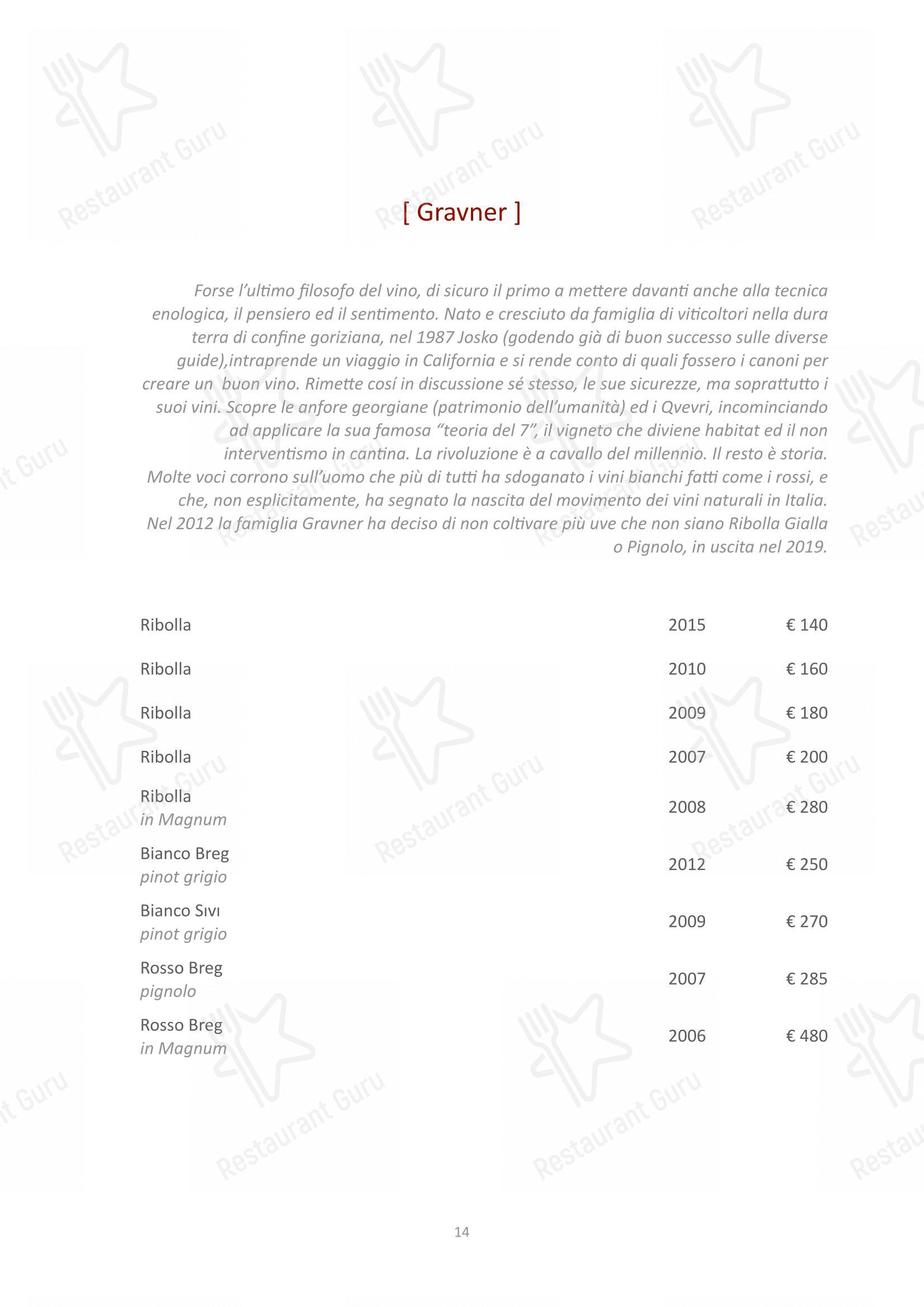 菜单 per Bu:r in Milano