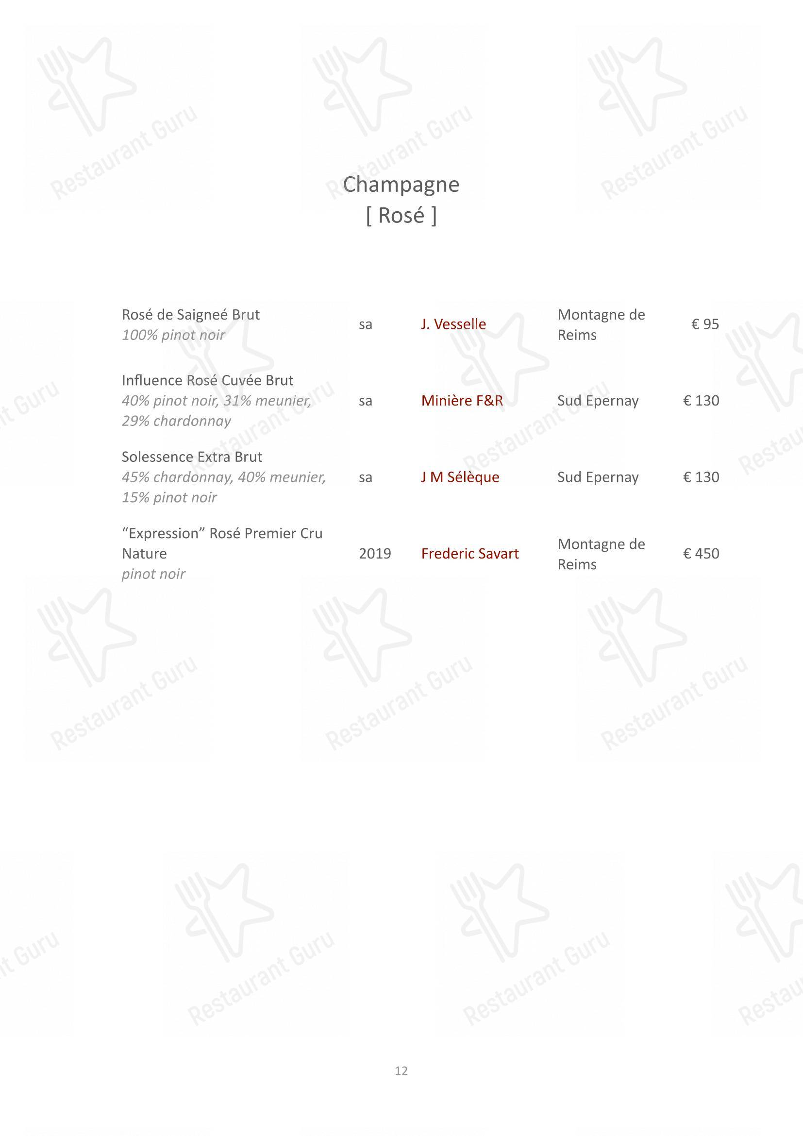 菜单 per Bu:r ristorante
