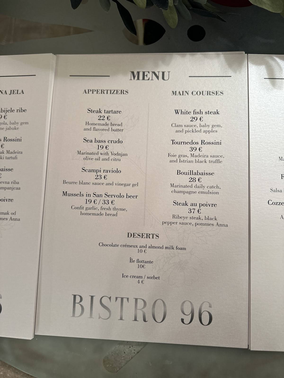Menu di = 
