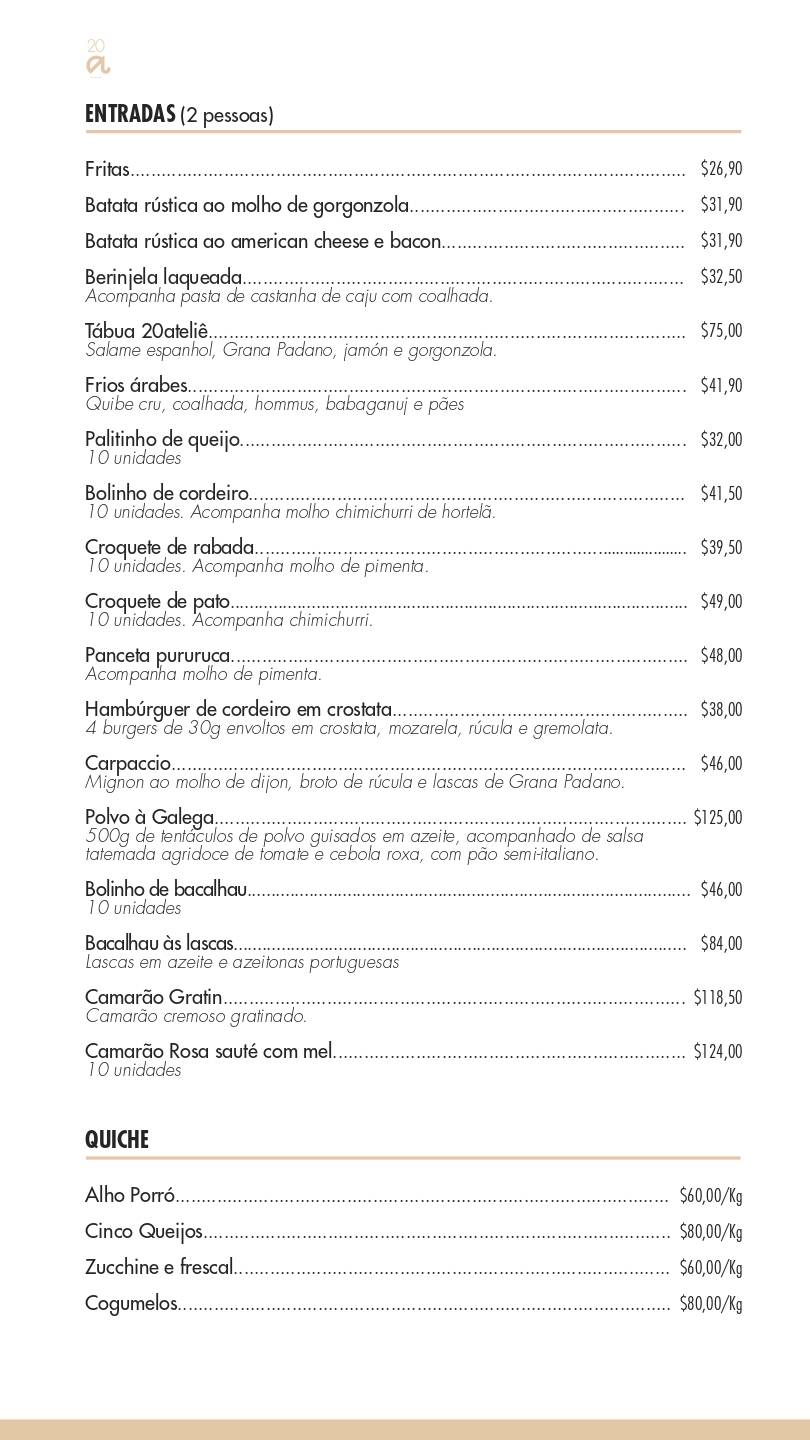 20 Ateliê Aromas & Sabores cardápio