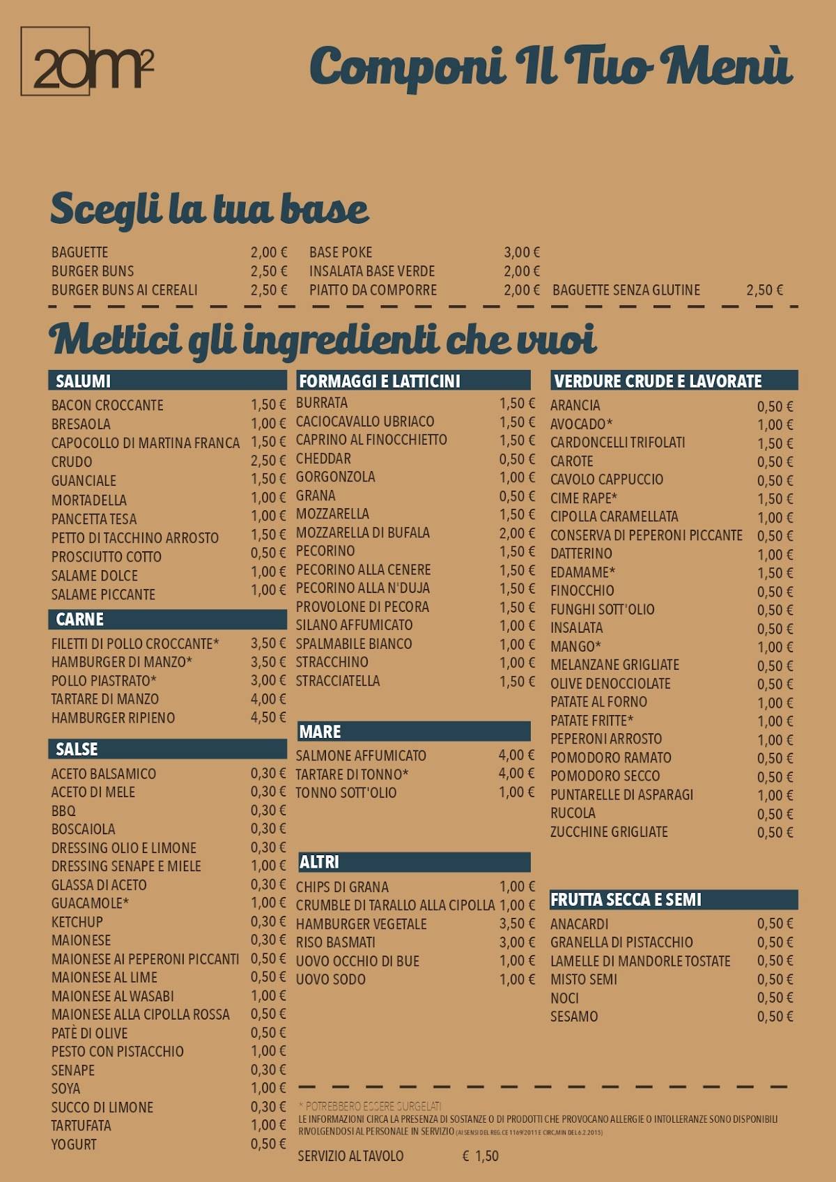 Menu di 20m2 - CISTERNINO 