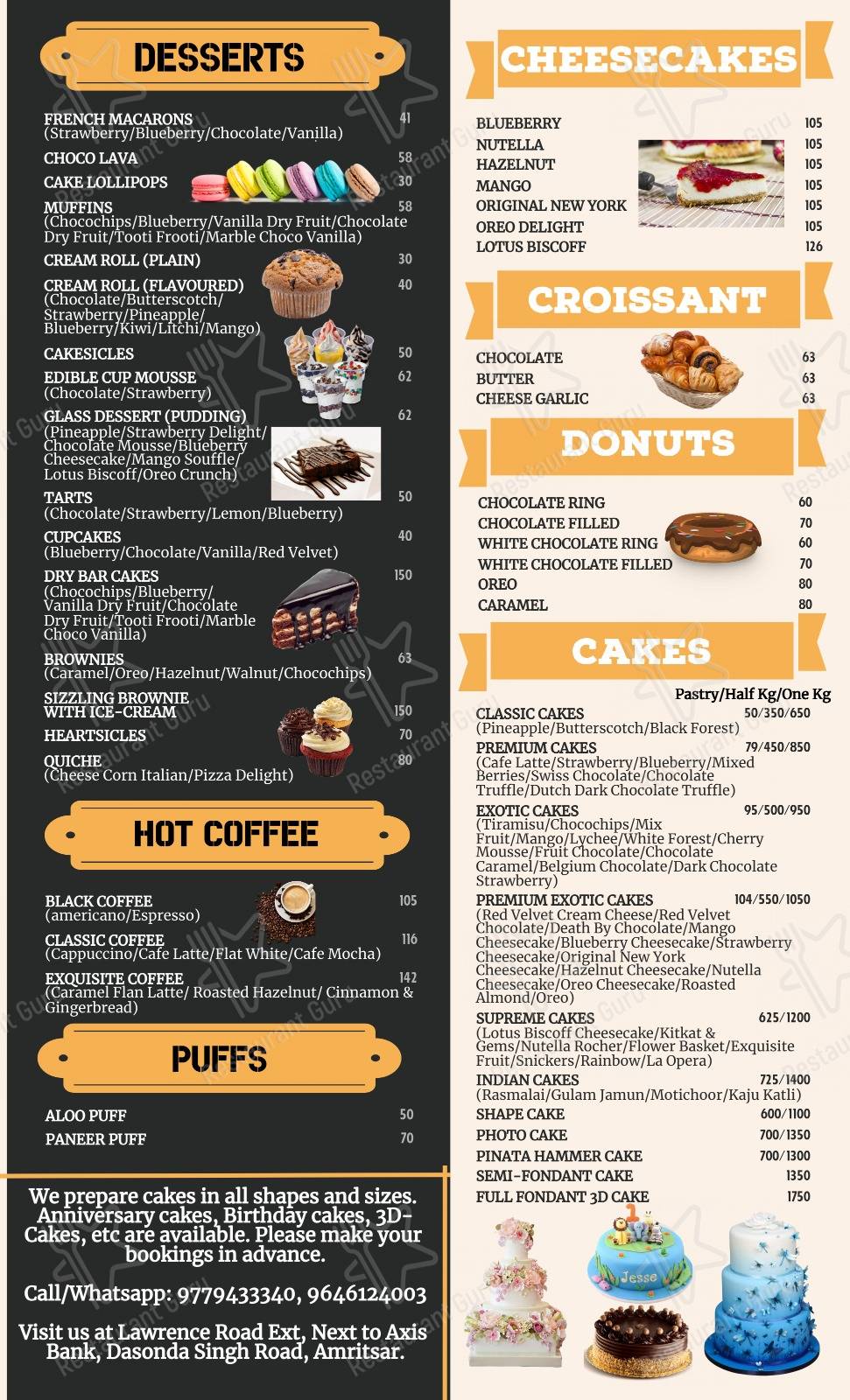 7th Heaven Amritsar menu