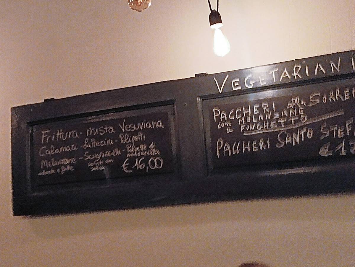 Menu di 'A Smorfia 