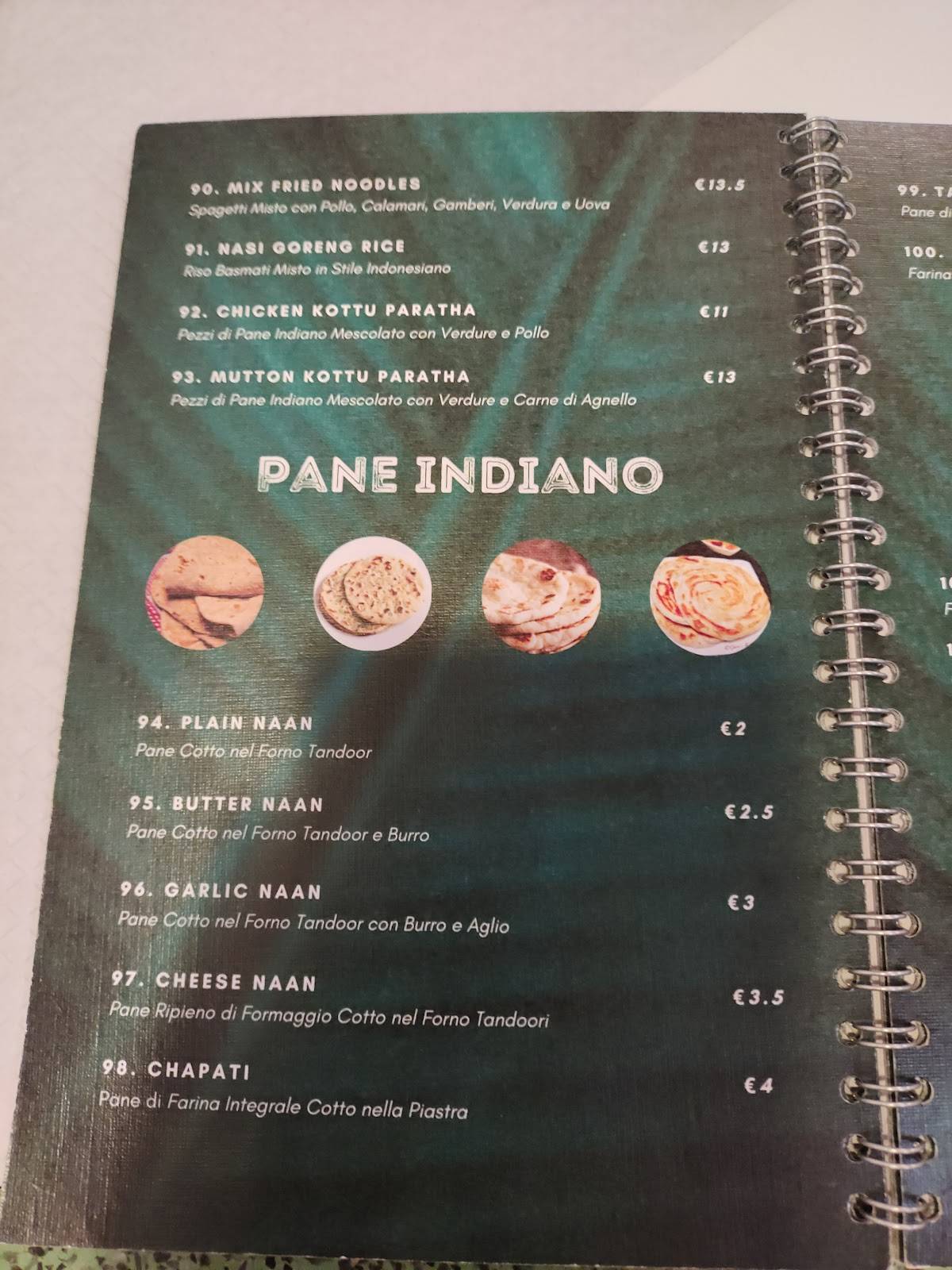 Menu di Abinaya 