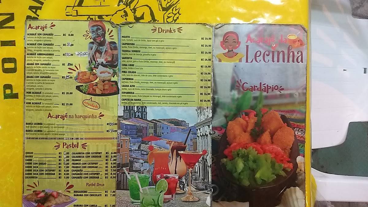 Acarajé da Lecinha cardápio
