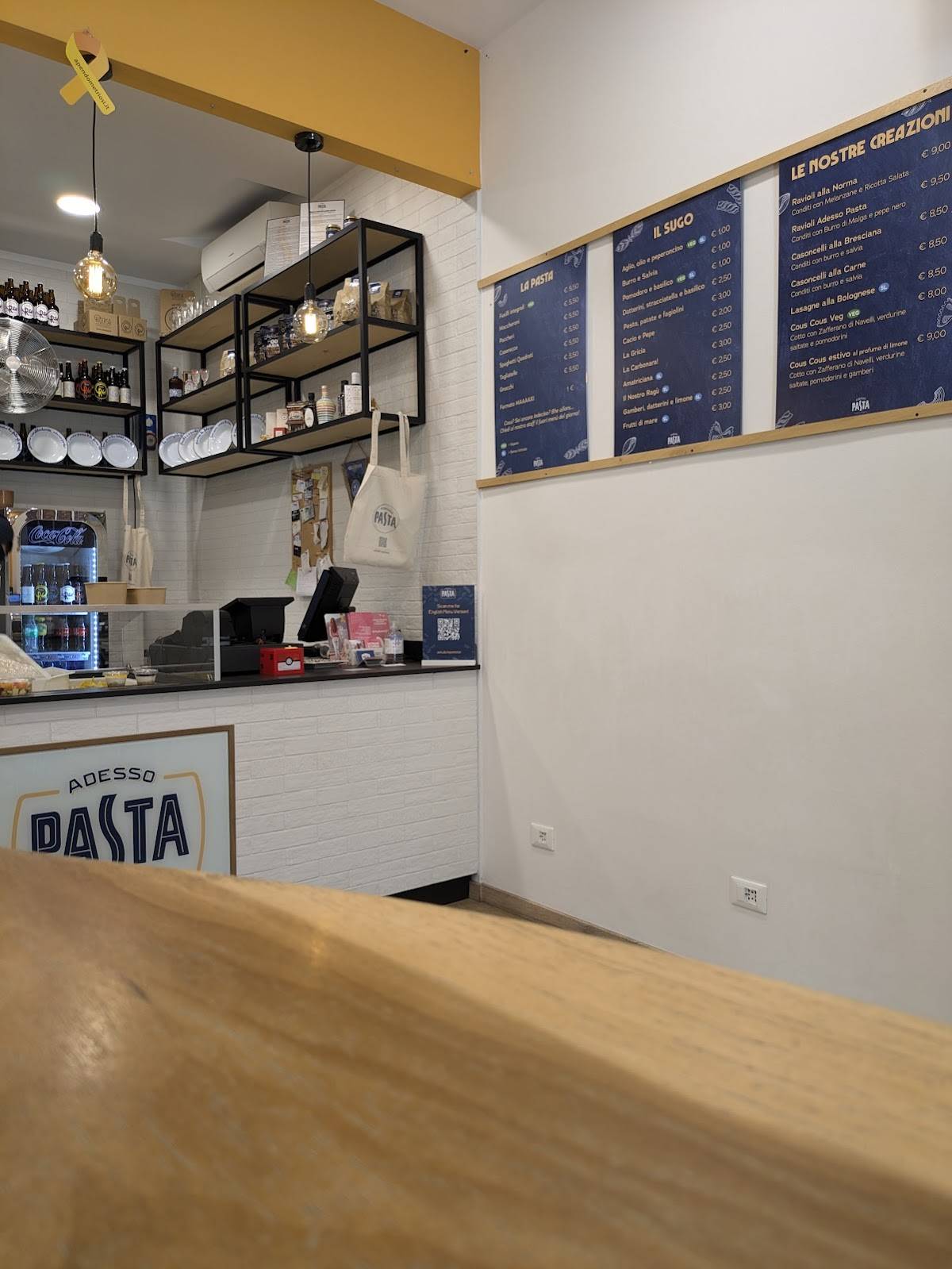 Menu di Adesso Pasta - Creazioni Artigiane 