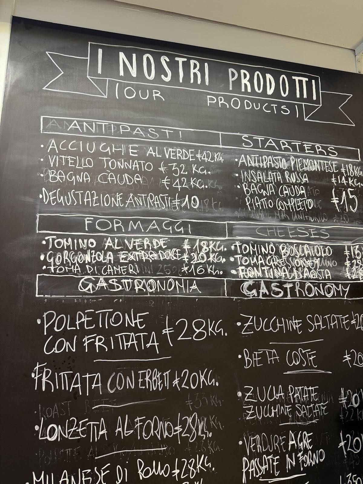 Menu di Ai doi scalin 