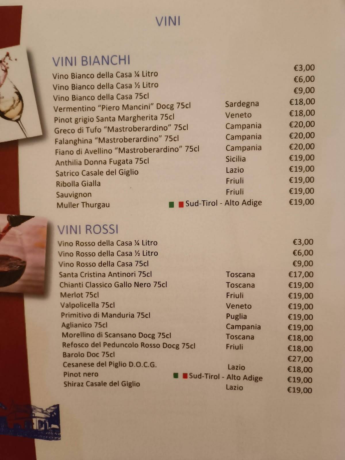 Menu di Al Giardino D'Abruzzo 