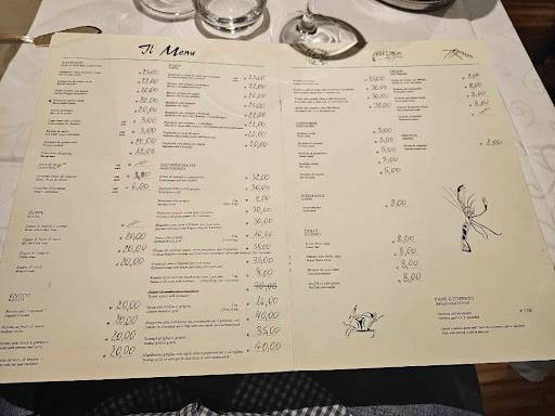 Menu di Al Porto zona Darsena Porta Genova 