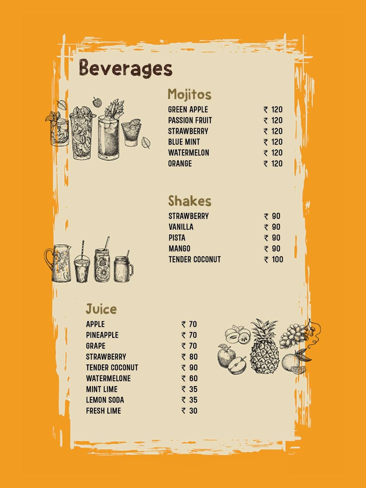 Albaik restaurant (non veg/veg) menu