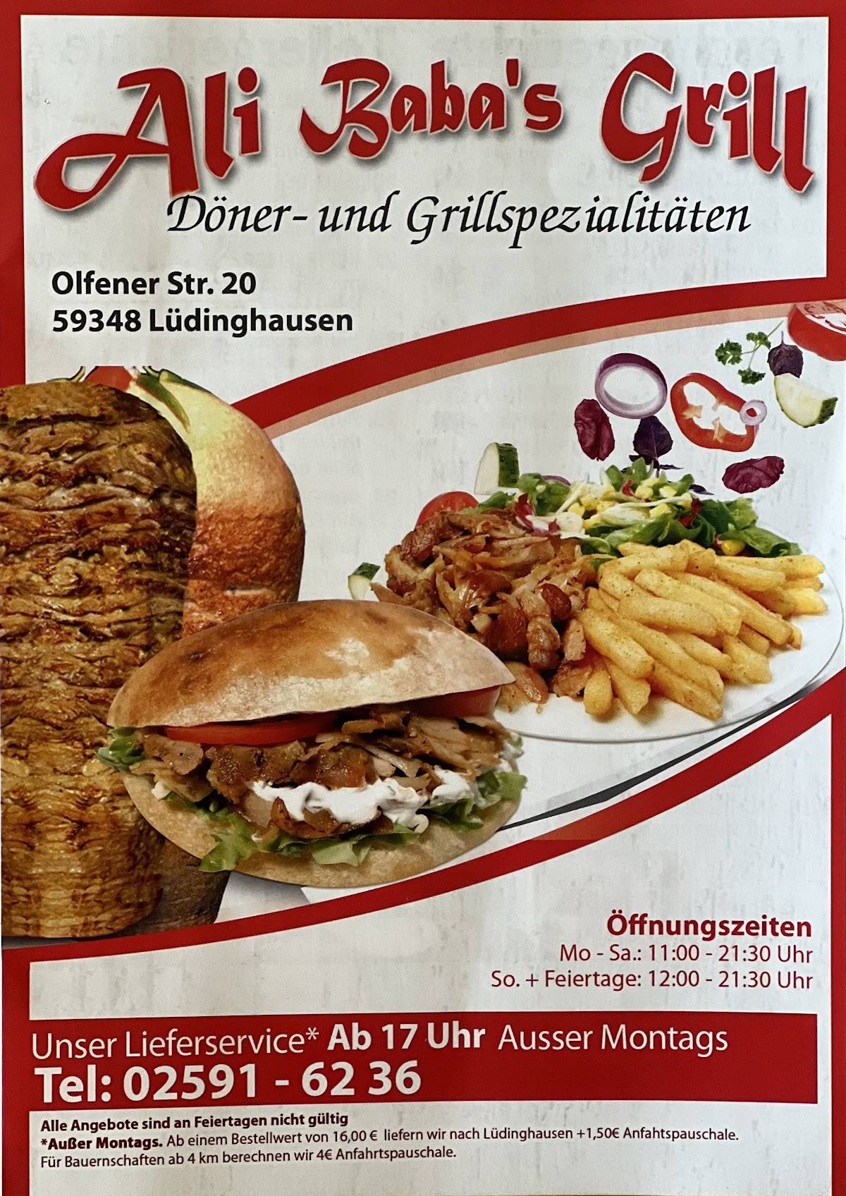 Speisekarte von Ali Baba's Döner Und Grillspezialitäten restaurant ...