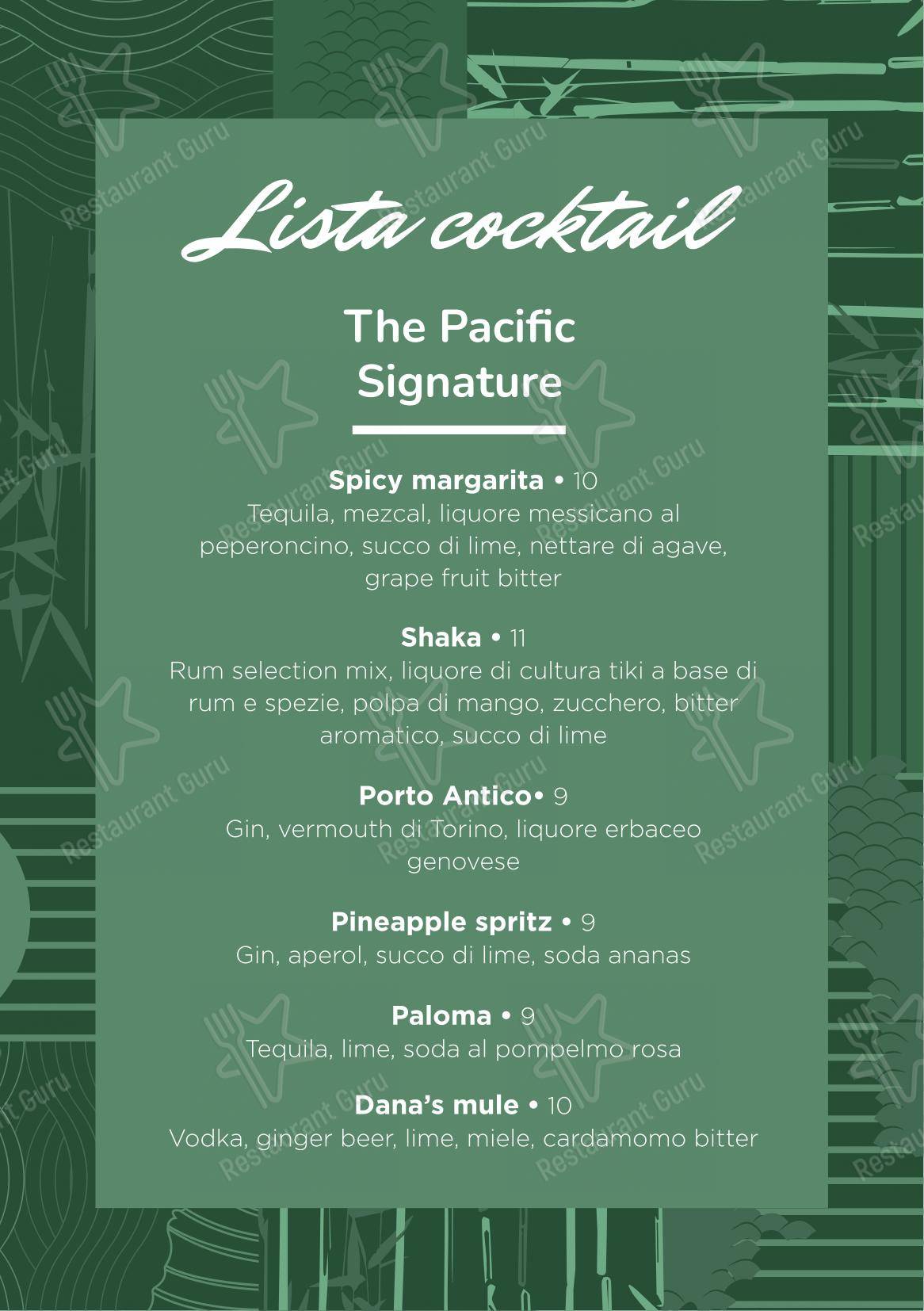 Menu di Aloha - 菜单
