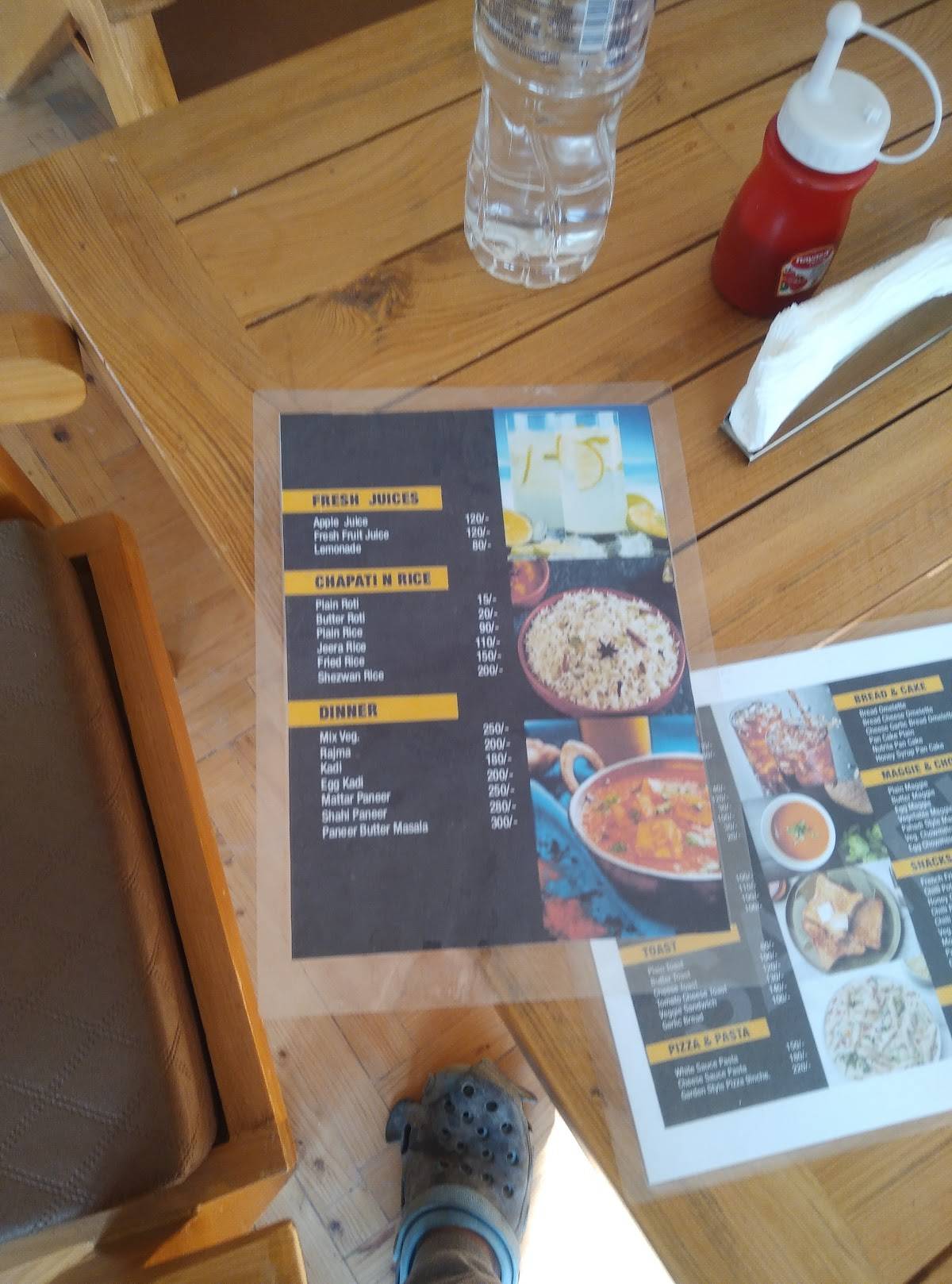 Alpine kitchen menu