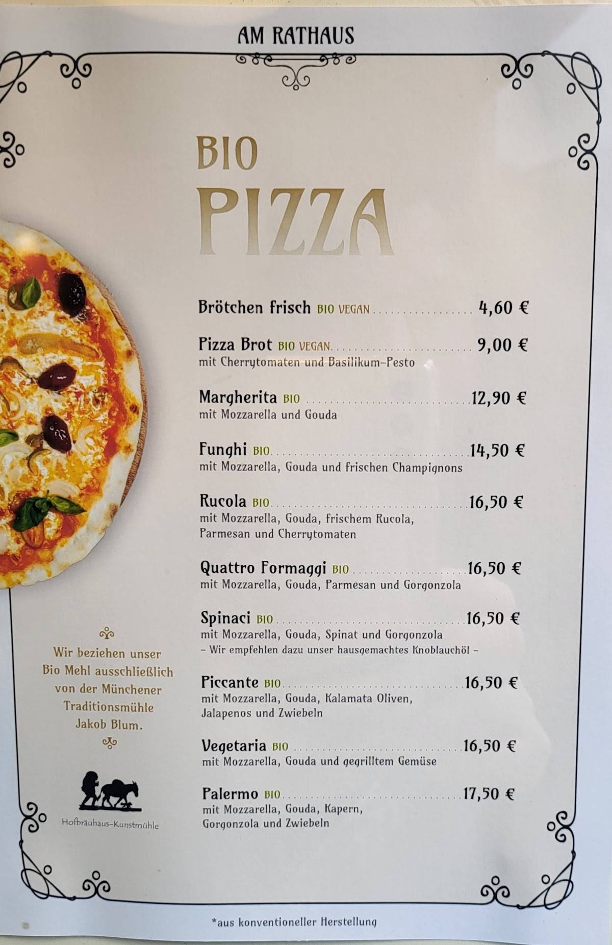 am rathaus bio pizzeria bio eiscafé
