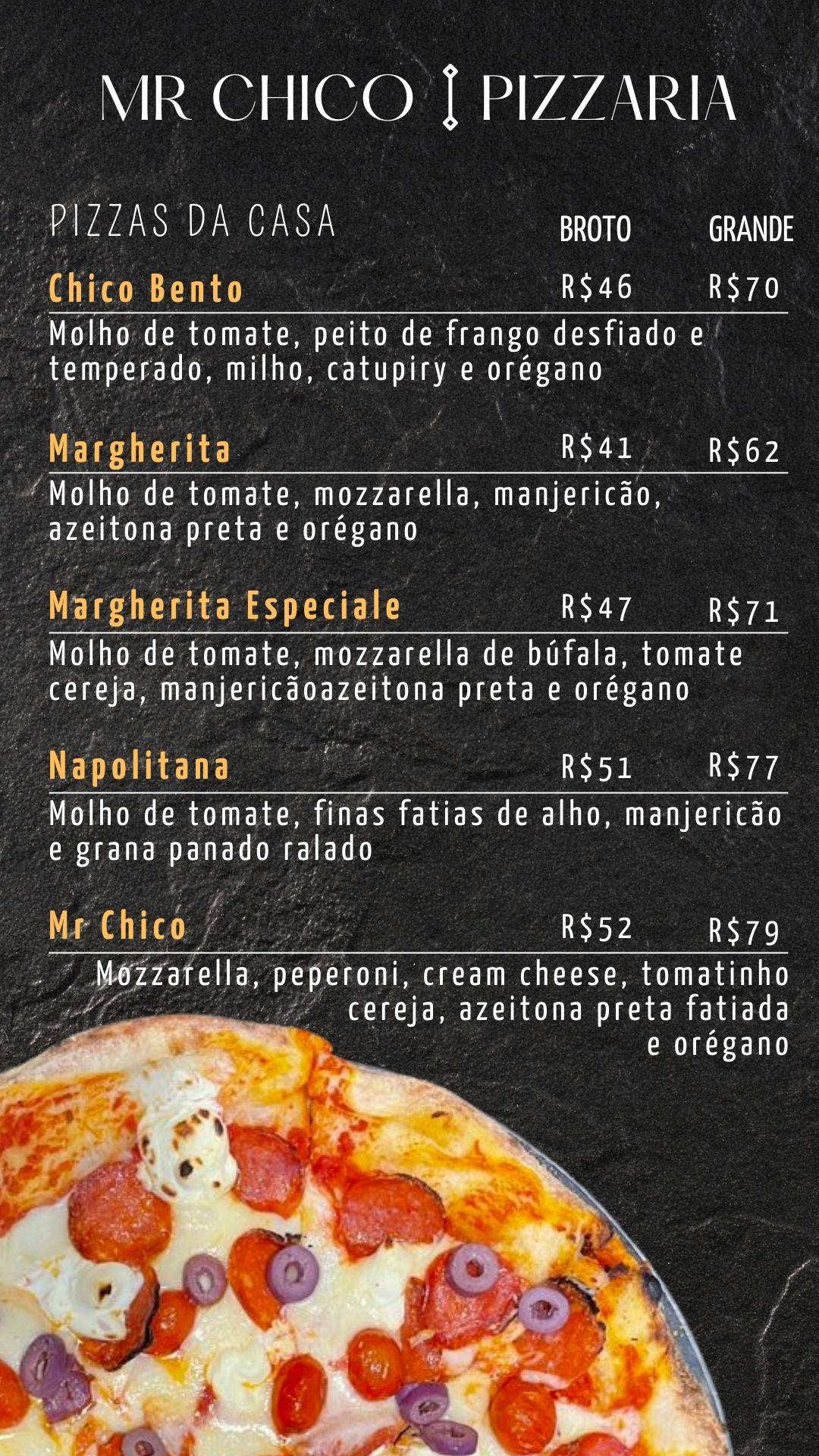 Restaurante Mr. Chico cardápio