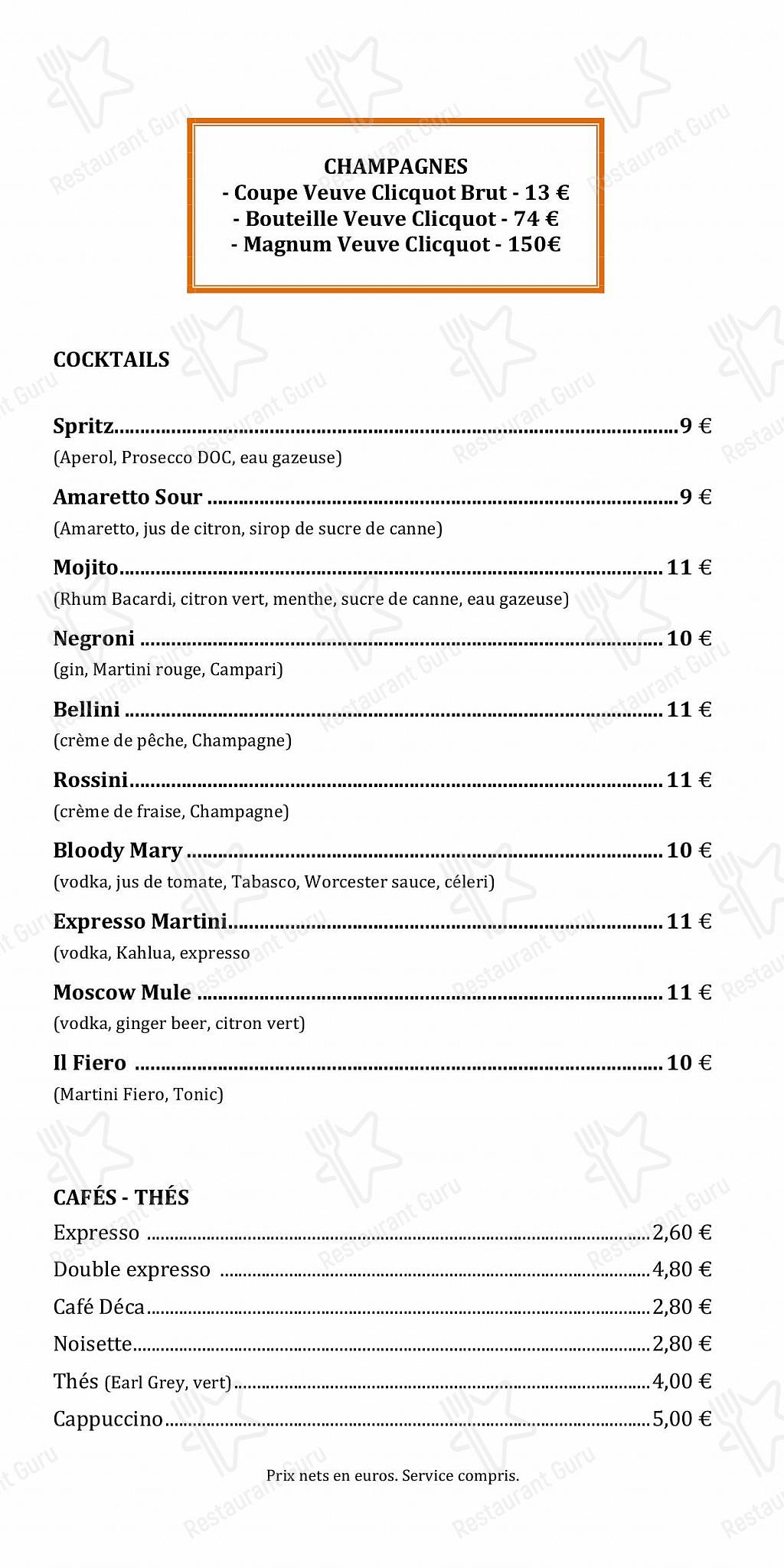 Крафт меню pour Amici - Bar à vins italiens pub et bar
