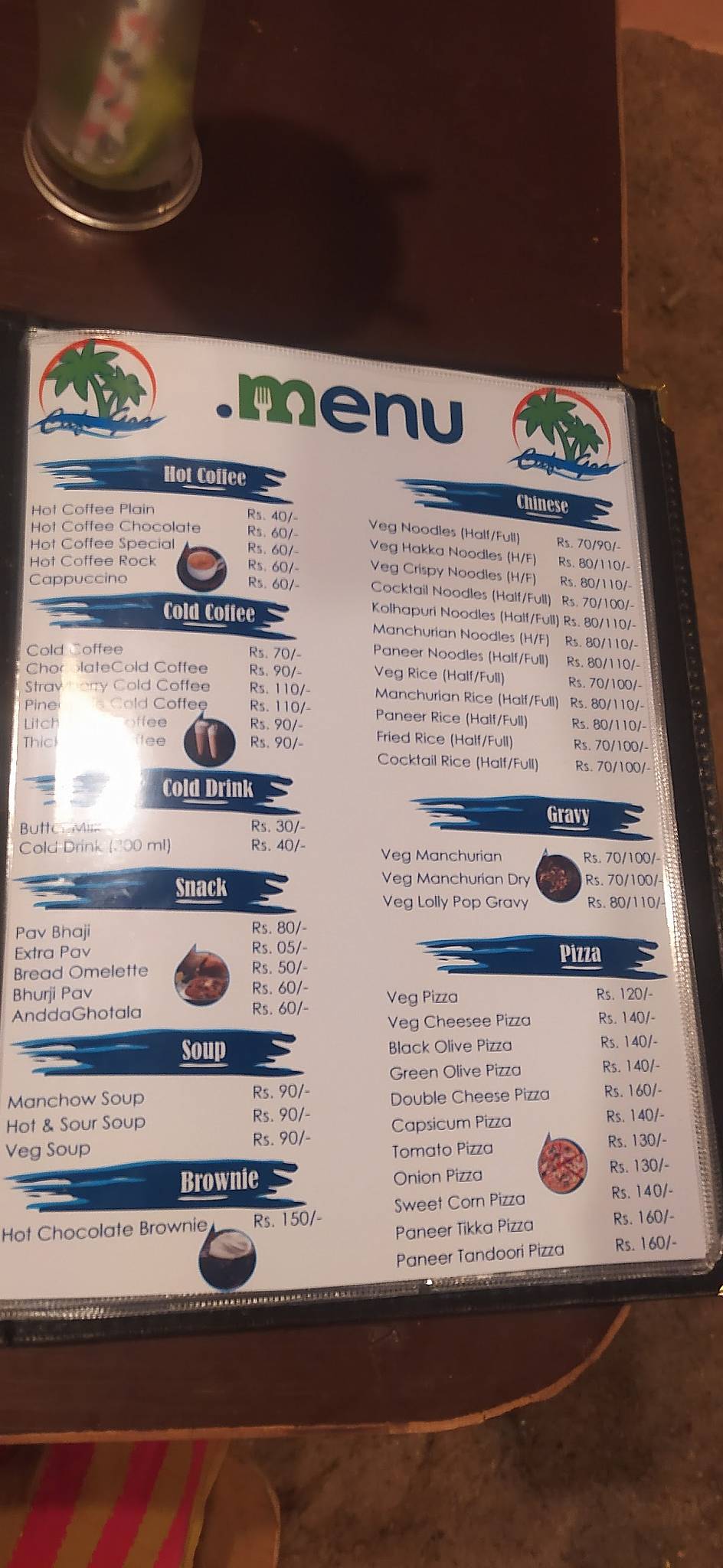 कॅफे गोवा menu