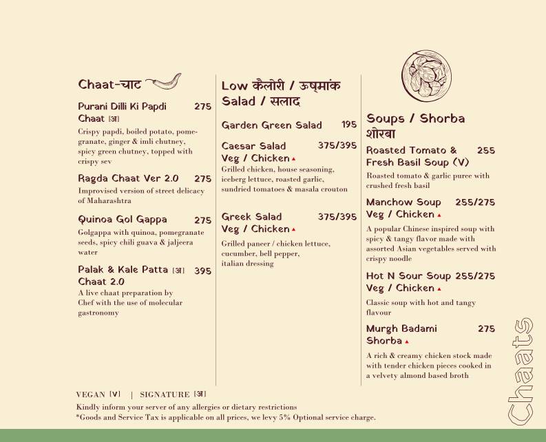 Anardana Ranchi menu