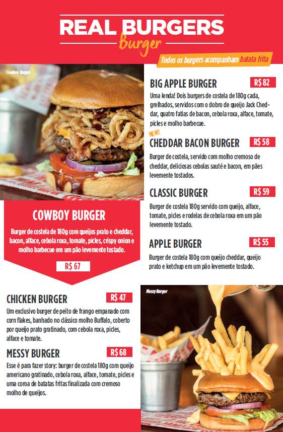 Applebee's - American Grill + Bar cardápio