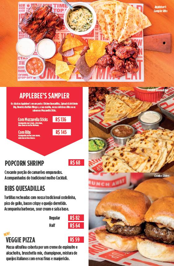 Applebee's - American Grill + Bar cardápio