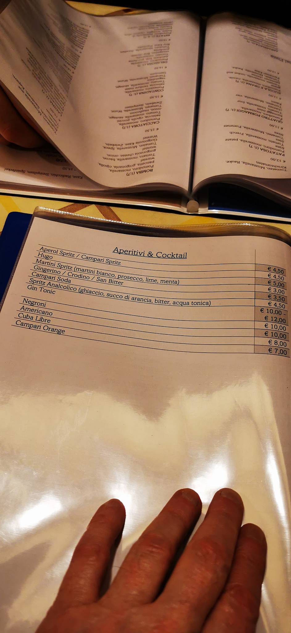 Menu di Al Tablè 