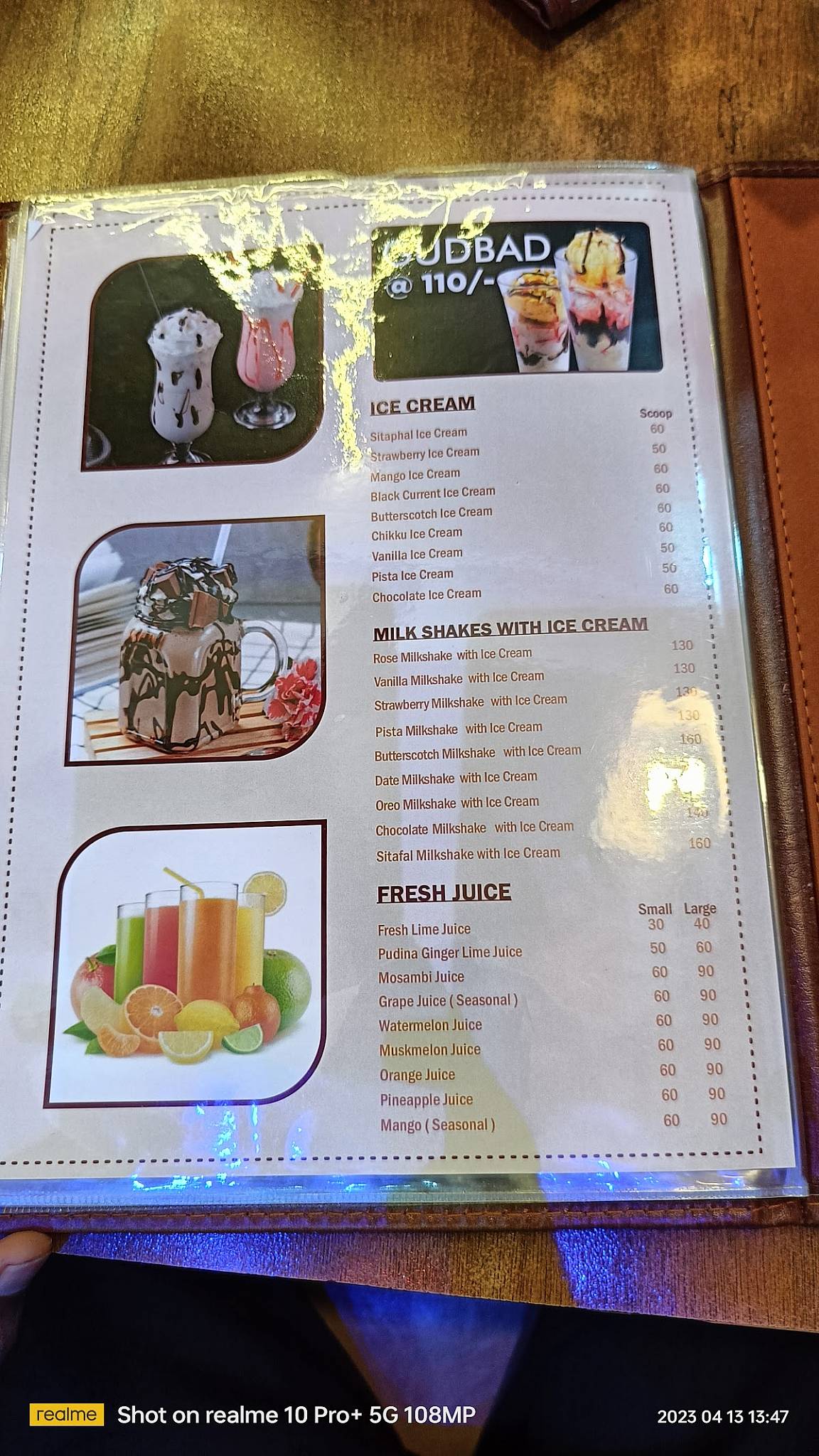 Arabian Tasty family restaurant menu