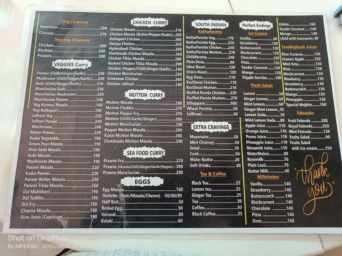 Arafa Restaurant menu