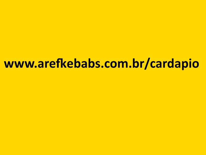 Aref Kebabs - Ribeirão Preto cardápio