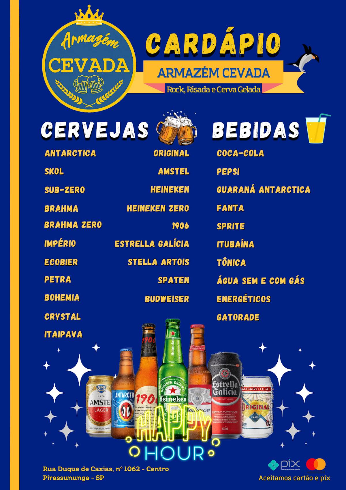 Armazém Cevada cardápio