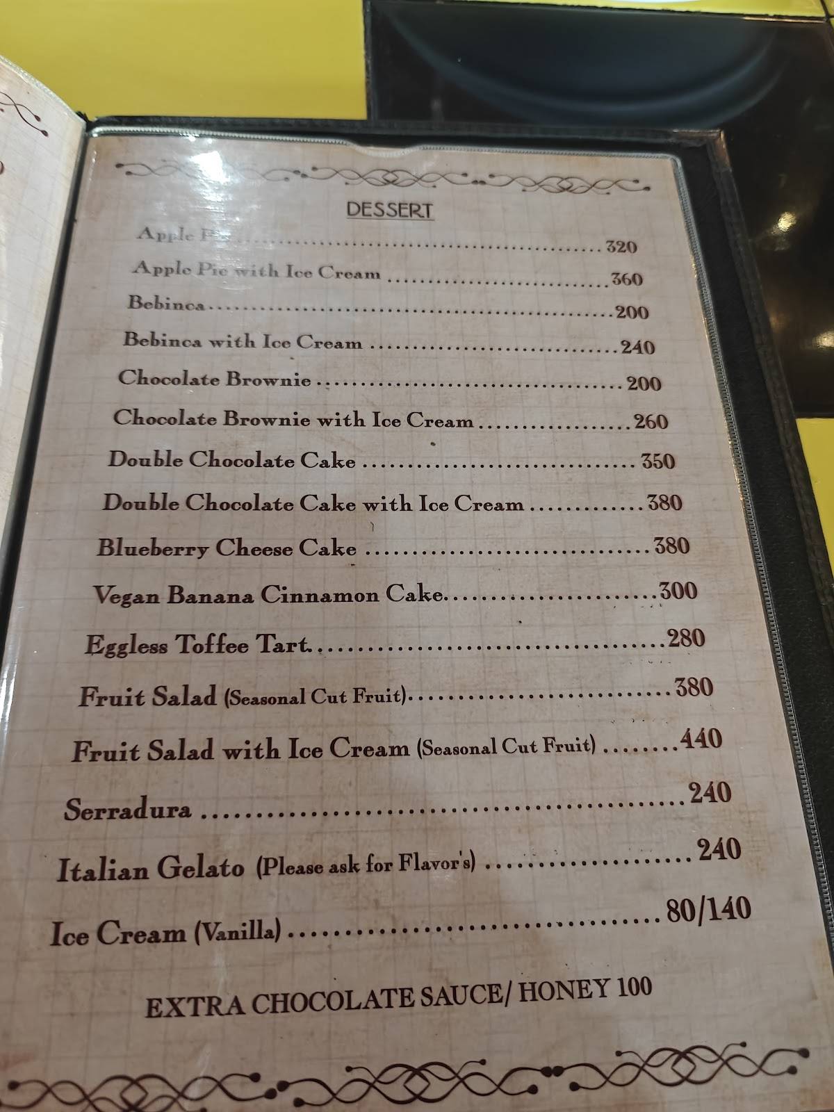 Fat Fish menu
