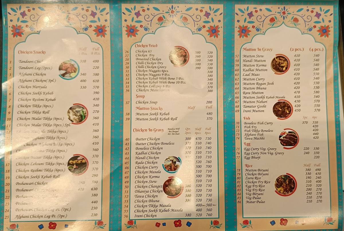 Asfi's Lick-A-Chick malviya nagar menu