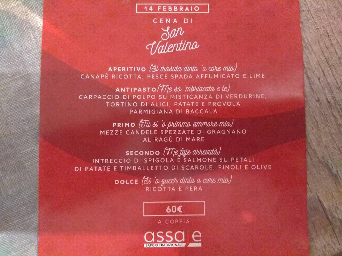 Menu di Assaje - Sapori Tradizionali 