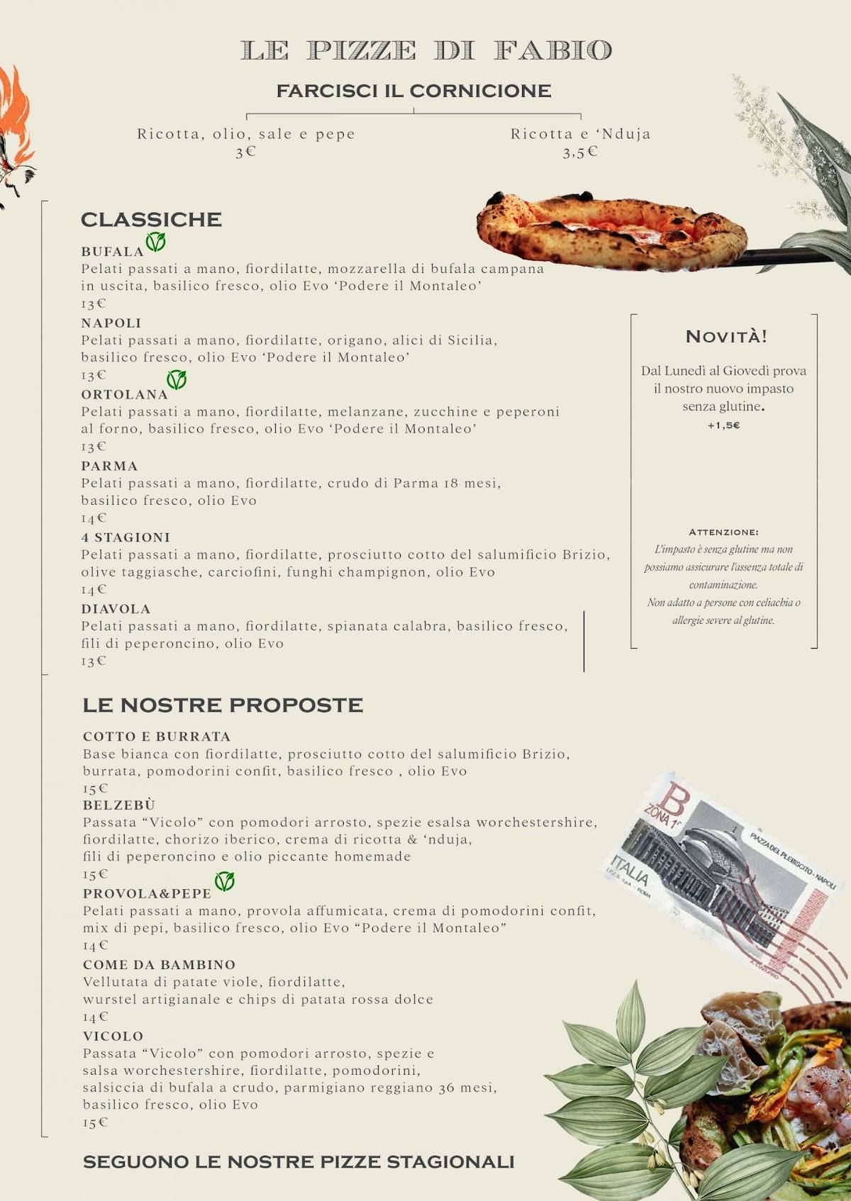 Menu di Vicolo Battisti 