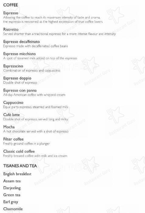 Avasa menu
