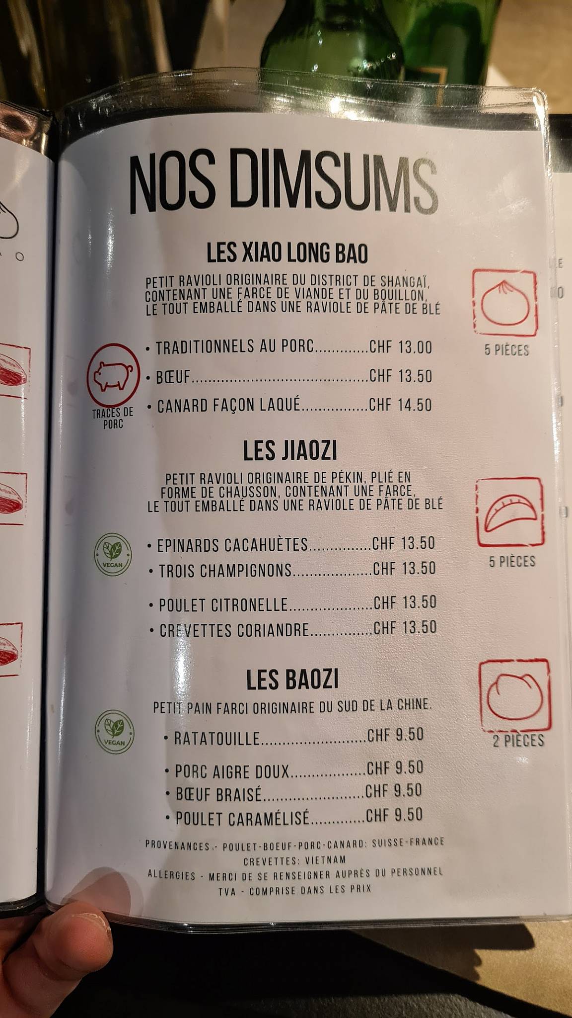 Menu di BAO Steam Kitchen 