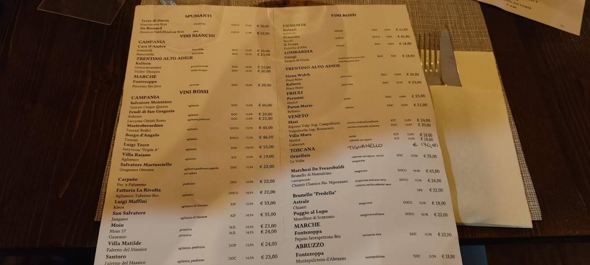 Menu di Steak House Colantuono's Steak and Grill - Napoli - Steak House Vomero 