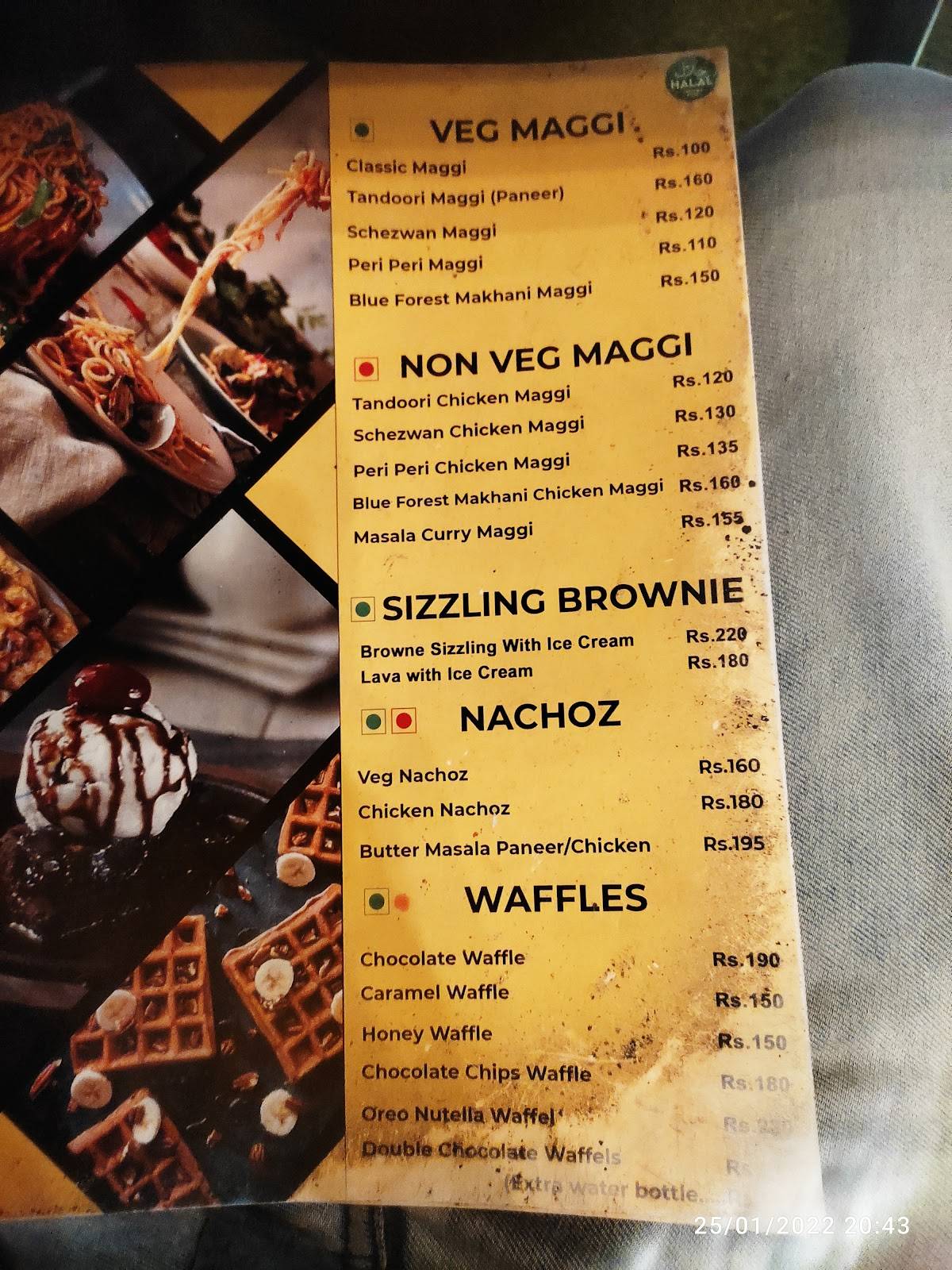 BLUE FOREST CAFE menu
