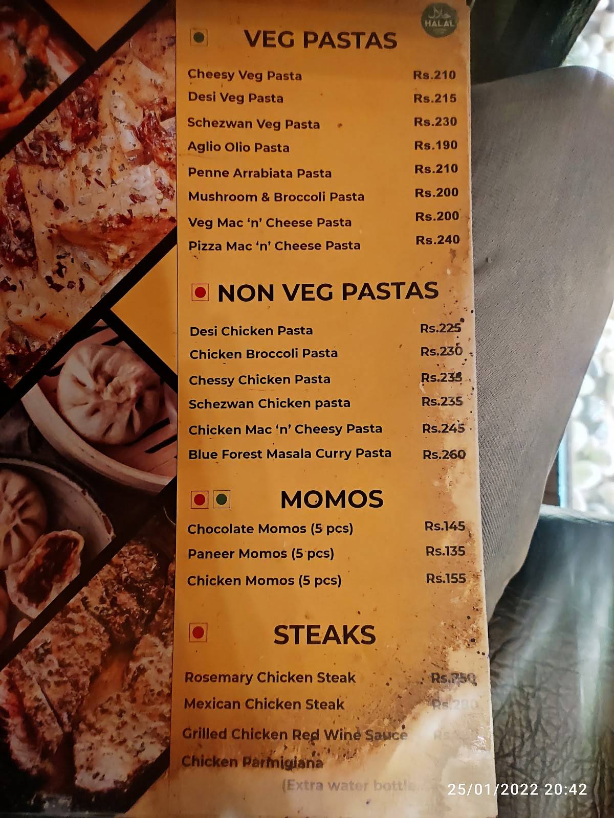 BLUE FOREST CAFE menu