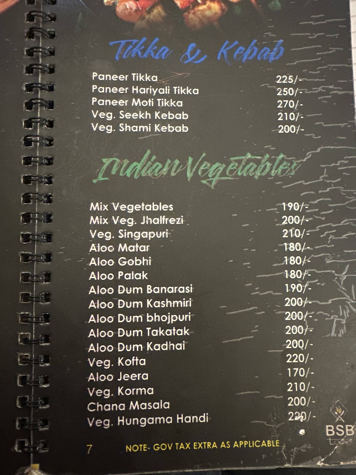 BSB Local menu