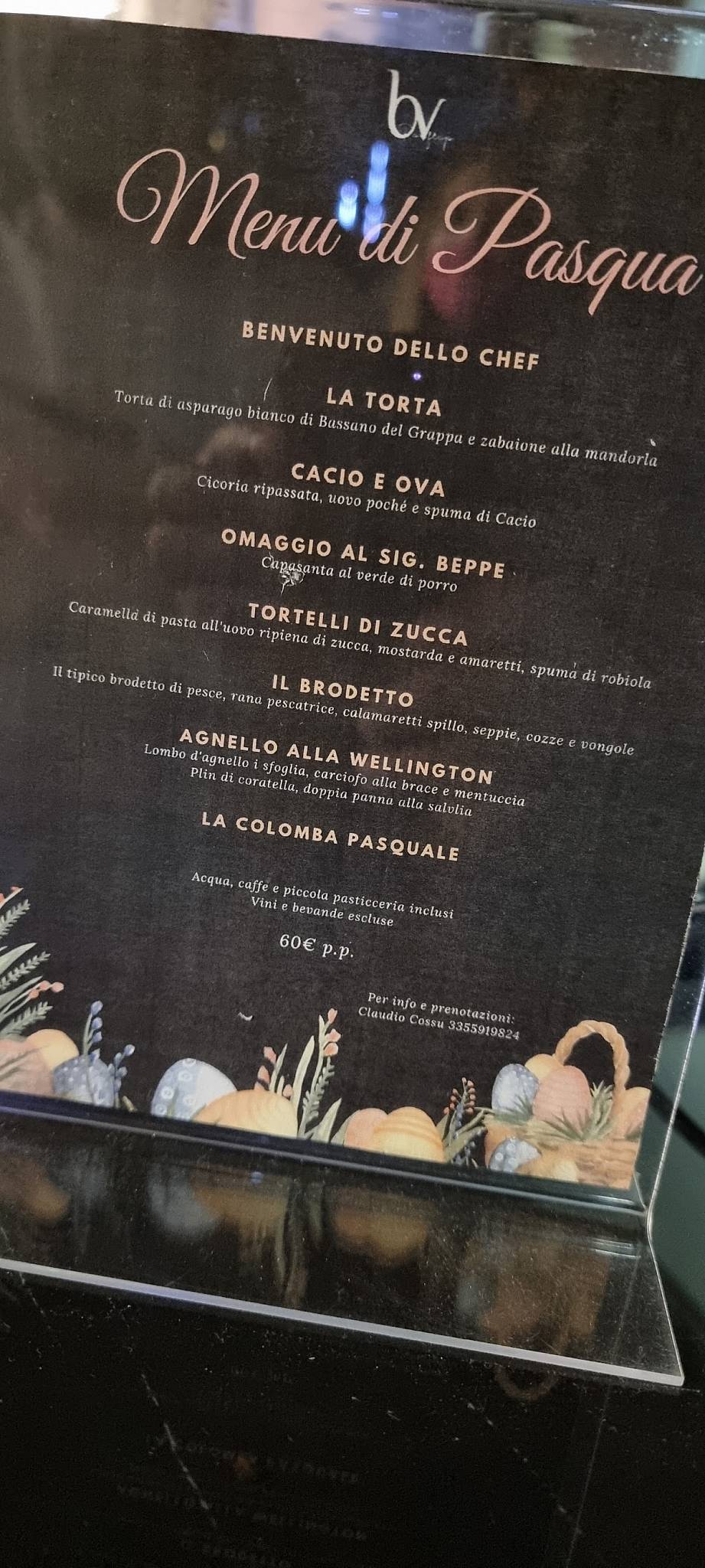 Menu di Ristorante BV Rooftop lounge bar 