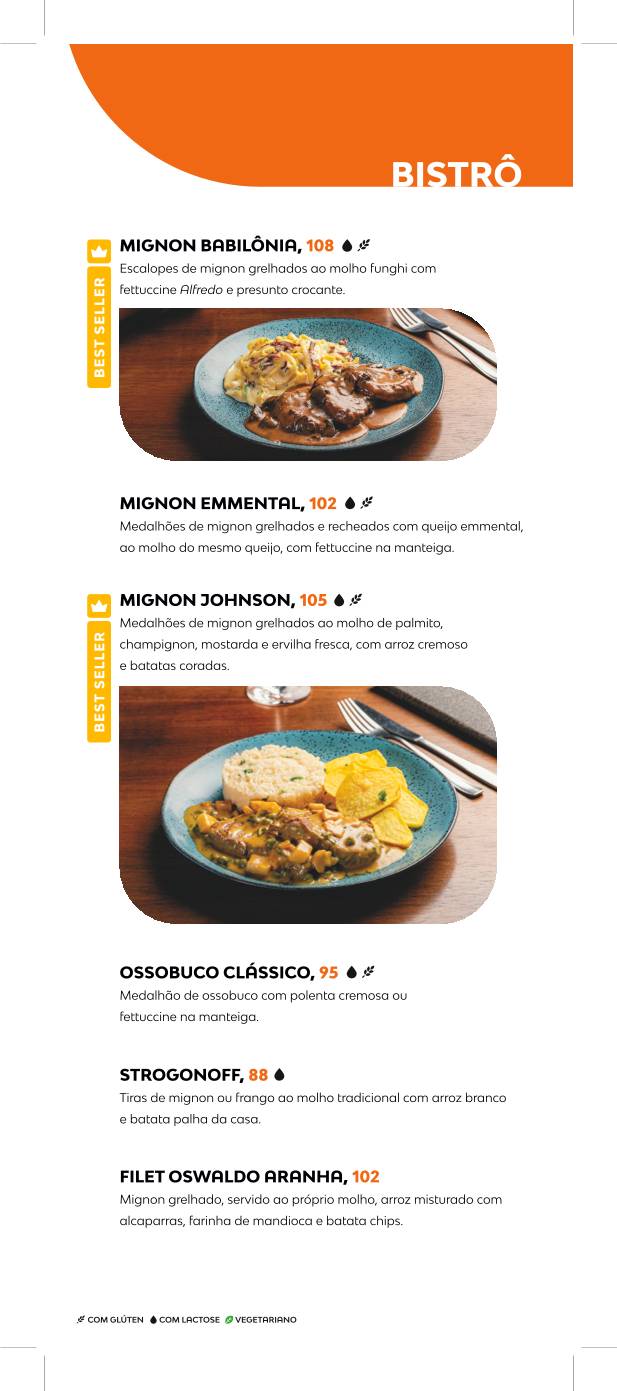 Babilônia Gastronomia cardápio